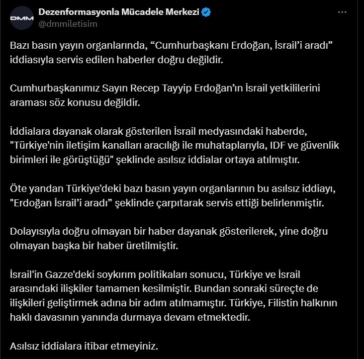 DMM sosyal medya açıklaması
