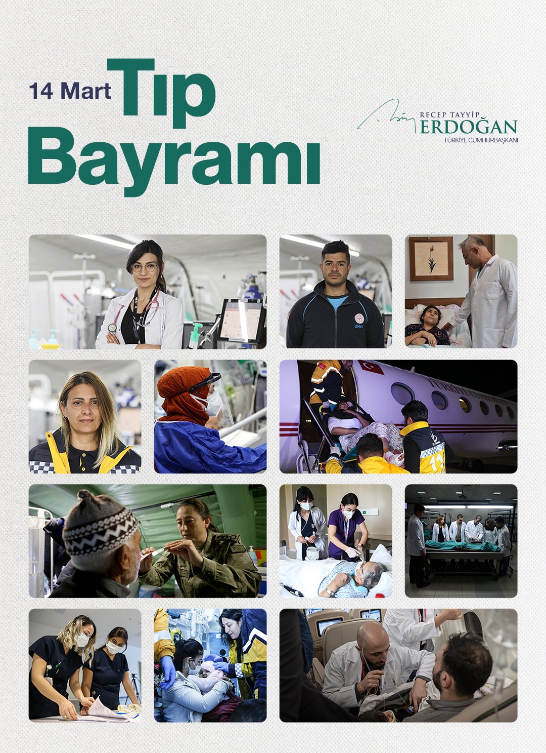 Cumhurbaşkanı Erdoğan 14 Mart Tıp Bayramı Mesajı