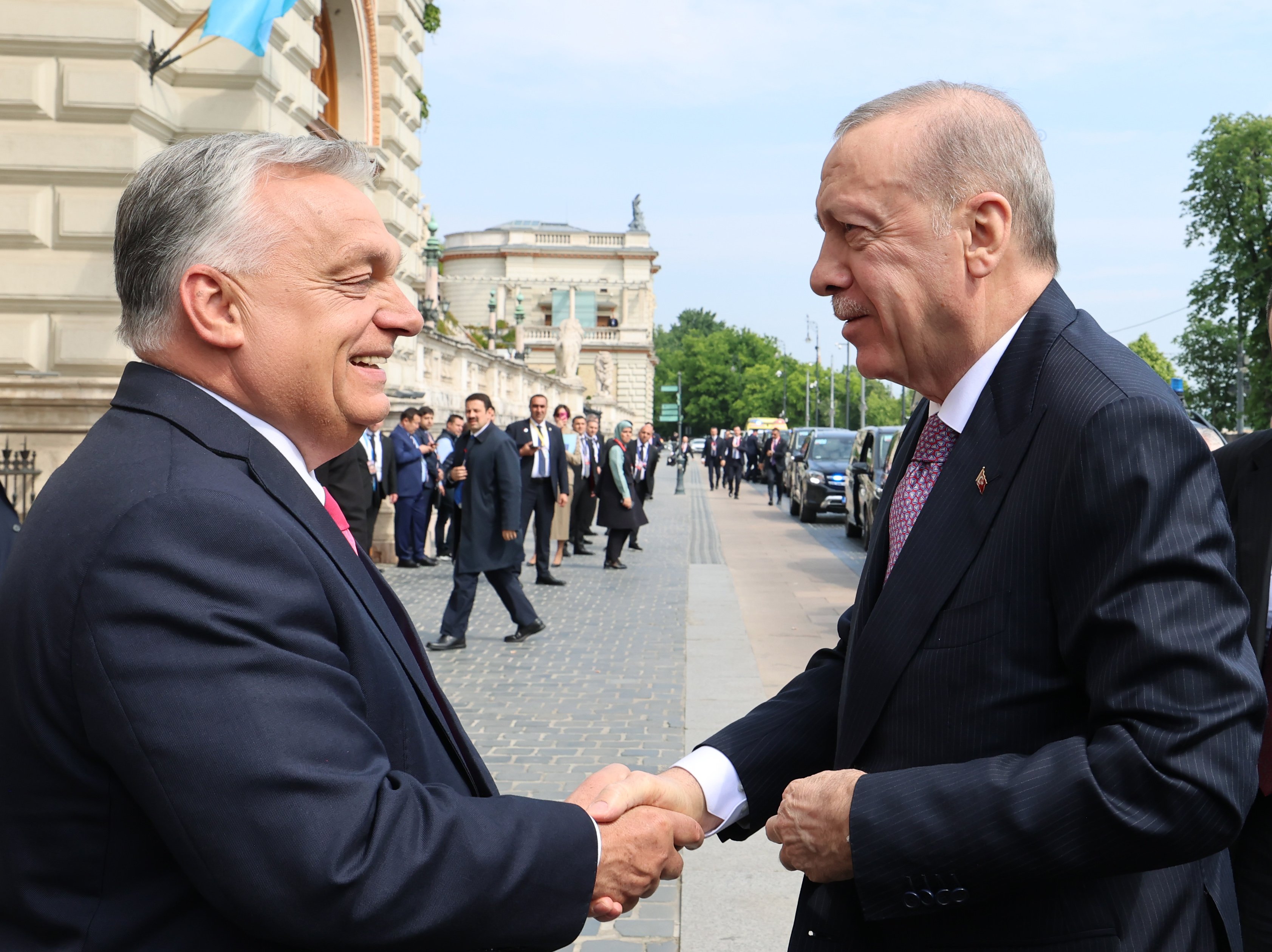 Cumhurbaşkanı Erdoğan Azerbaycan Cumhurbaşkanı Aliyev ile