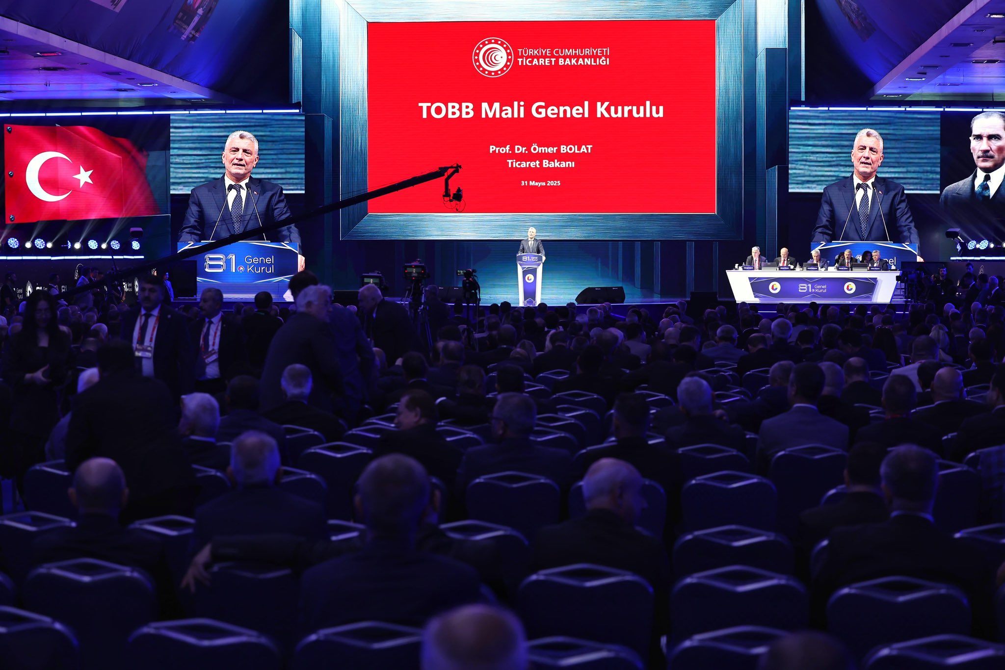 Ticaret Bakanı Ömer Bolat TOBB Genel Kurulu