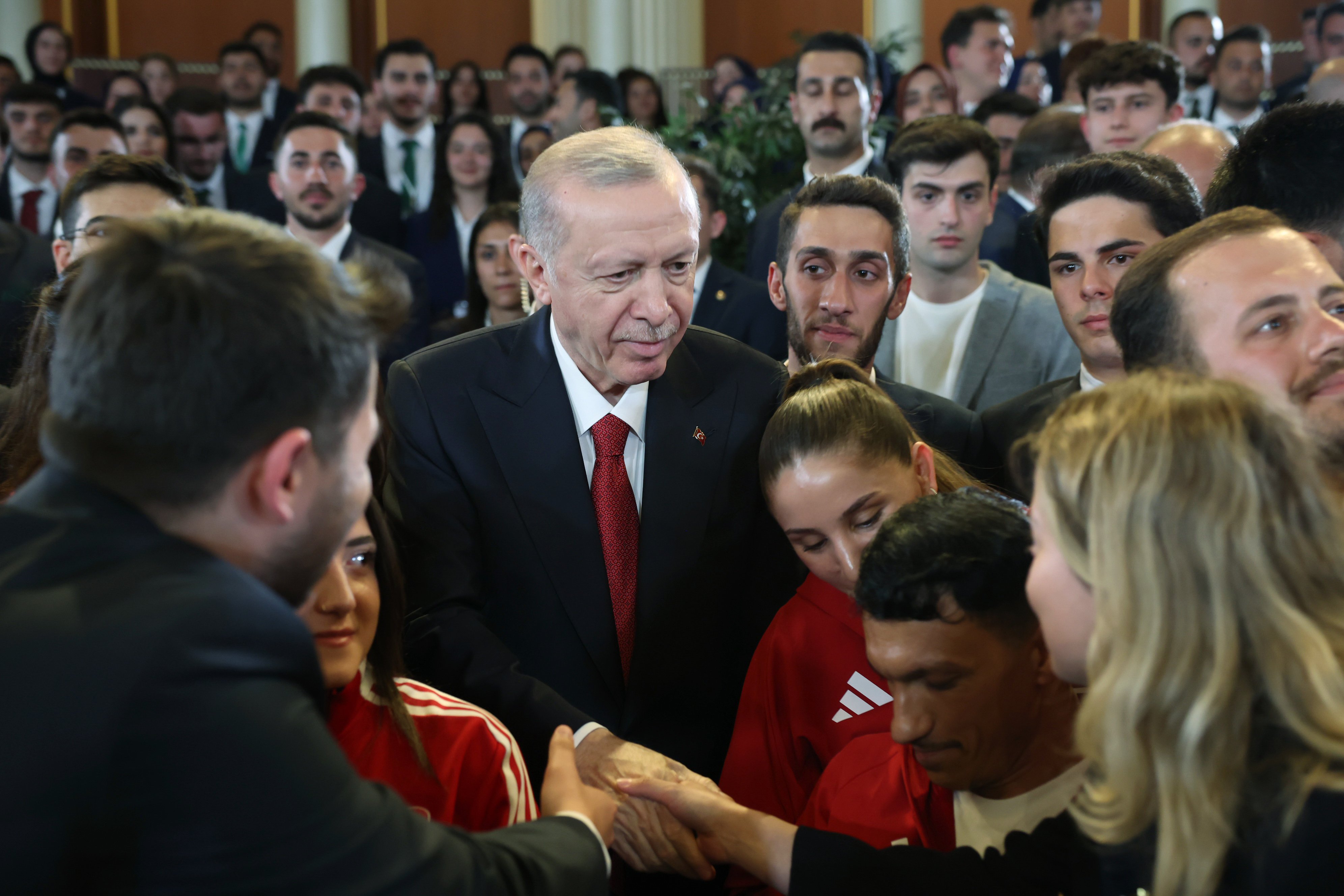 Cumhurbaşkanı Erdoğan konuşma yapıyor