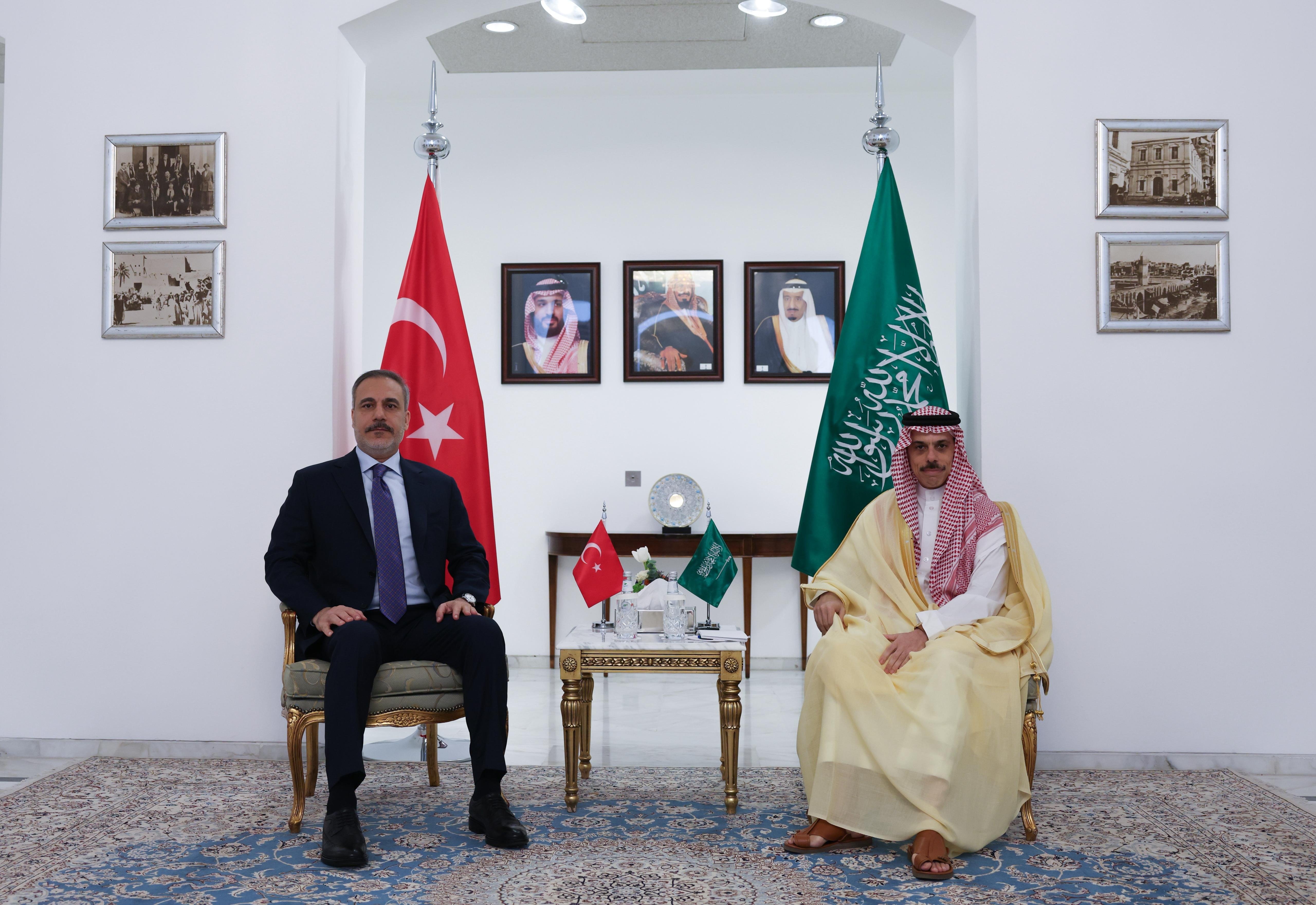 Hakan Fidan ve Faysal bin Ferhan görüşmesi