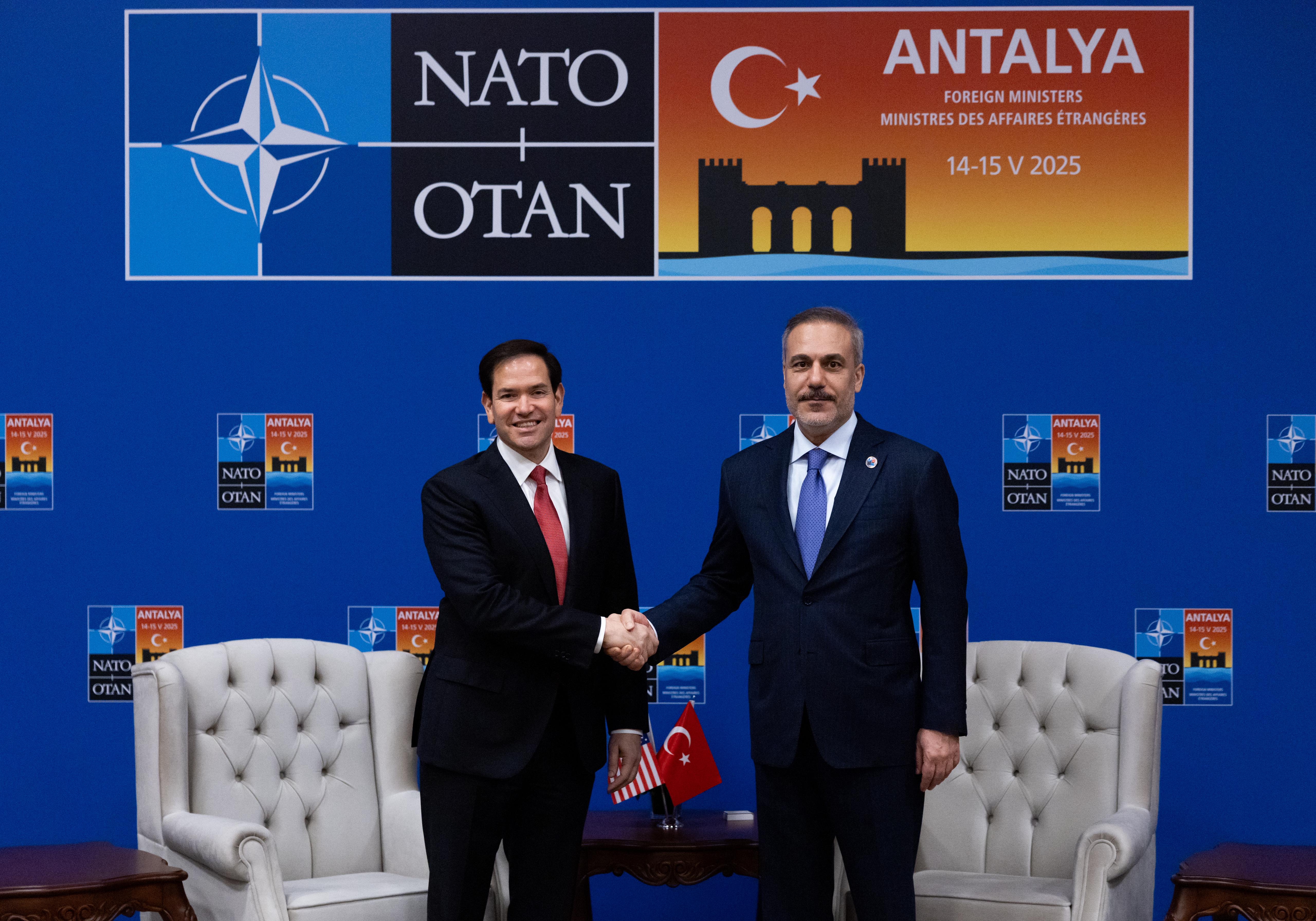 Hakan Fidan ve Marco Rubio