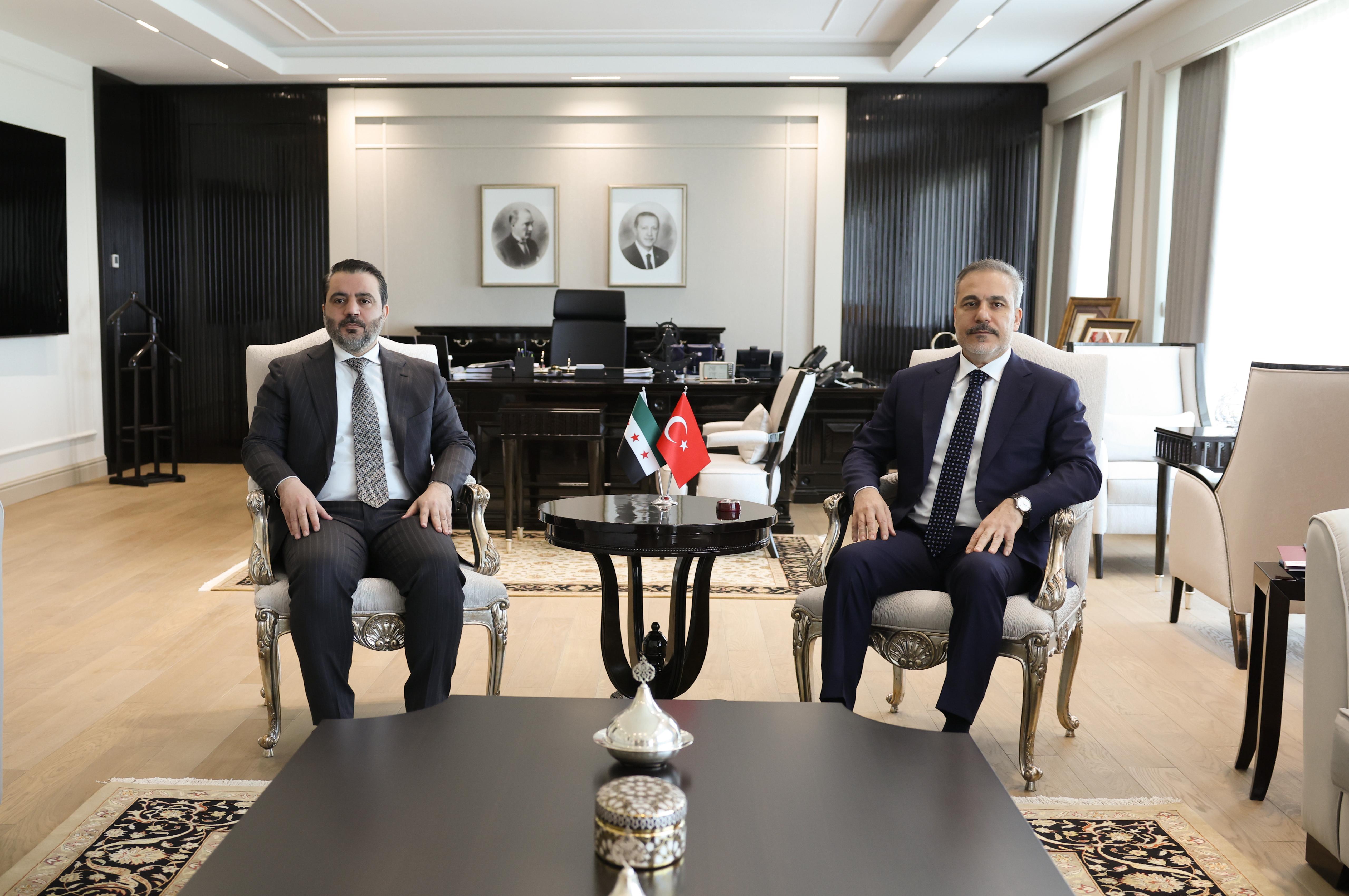 Hakan Fidan ve Esad Hasan Şeybani görüşmesi
