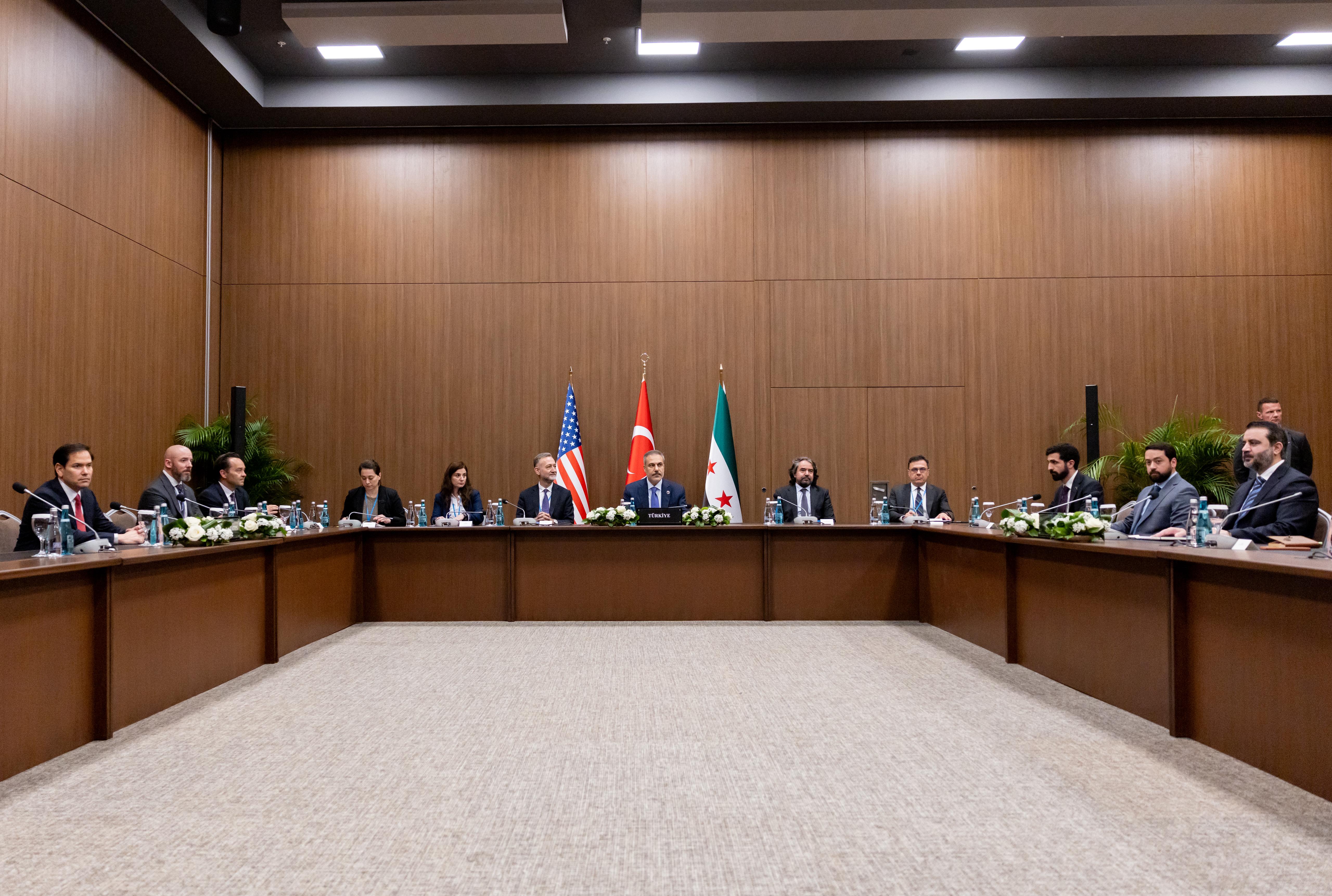 Hakan Fidan ve Marco Rubio ikili görüşme