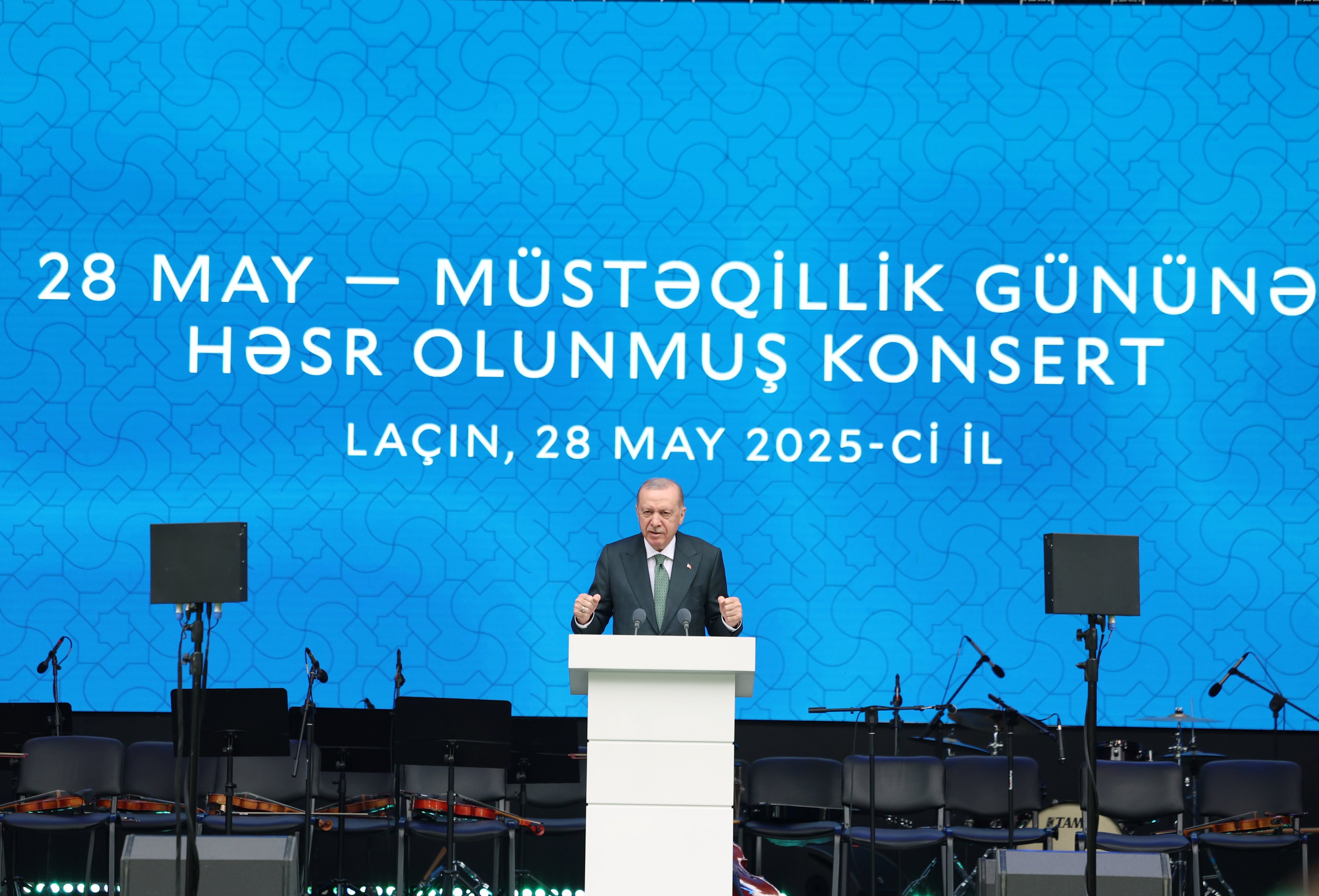 Cumhurbaşkanı Erdoğan ve Azerbaycan yetkilileri