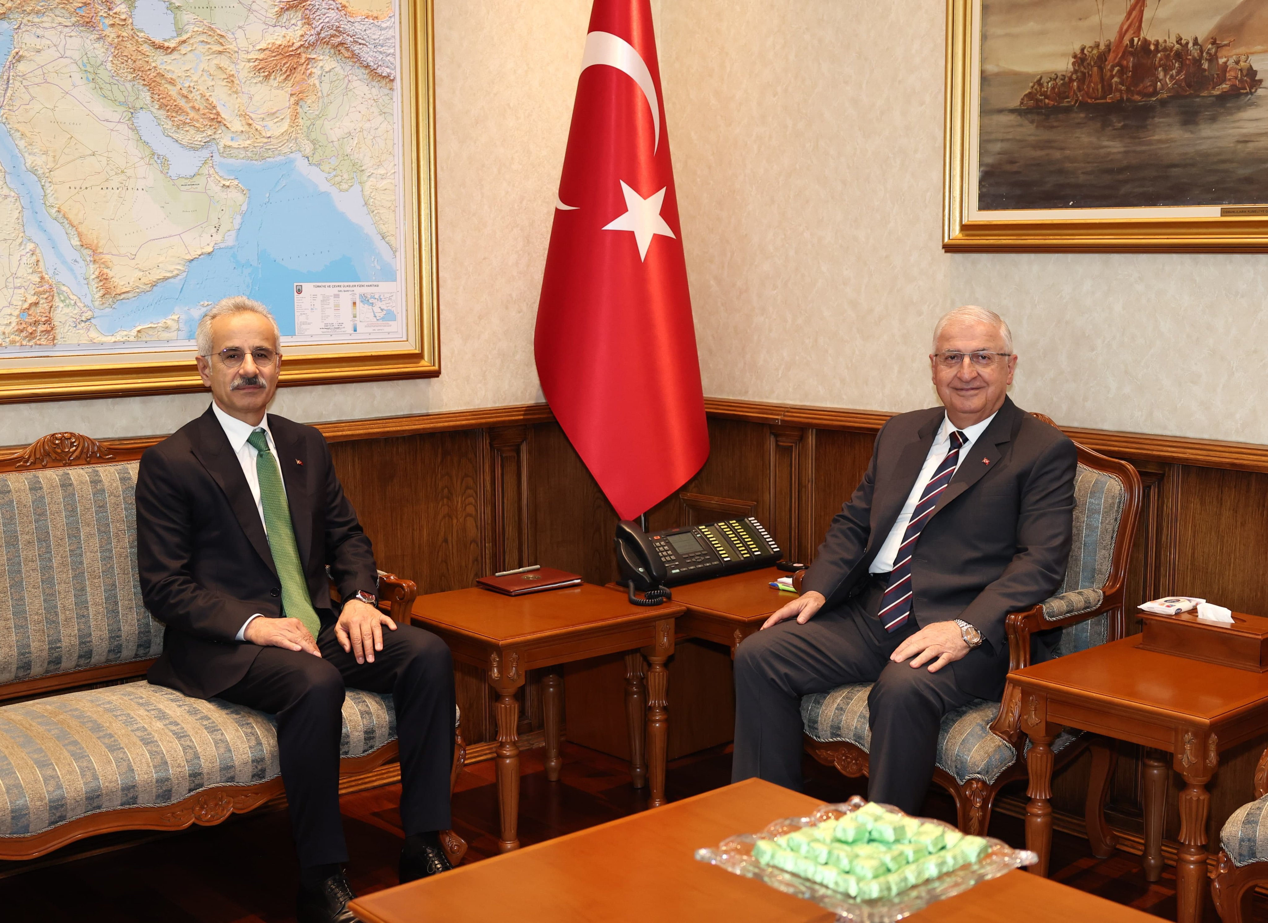 Bakanlar Güler ve Uraloğlu görüşme sonrası