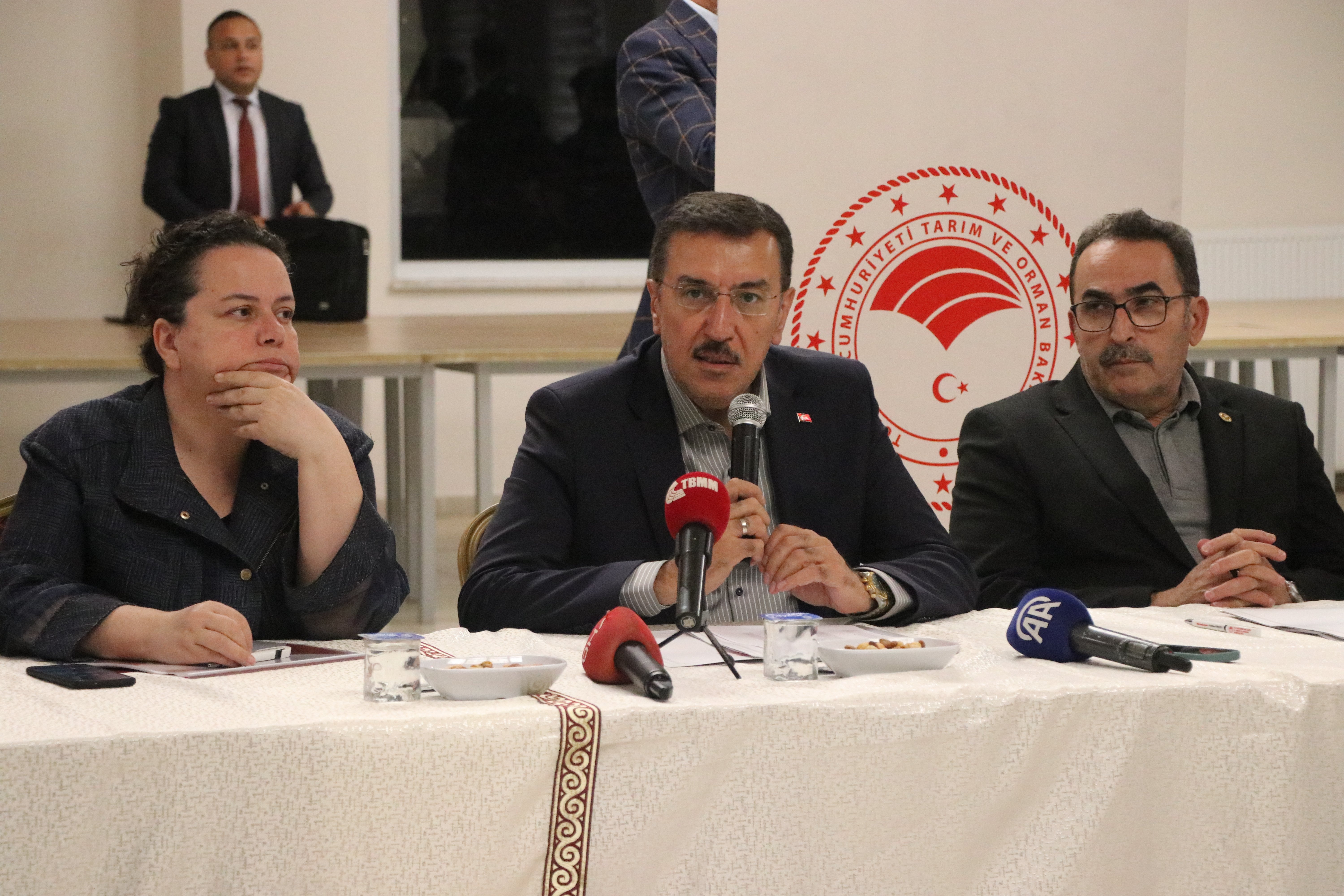 Çiftçilerle görüşme