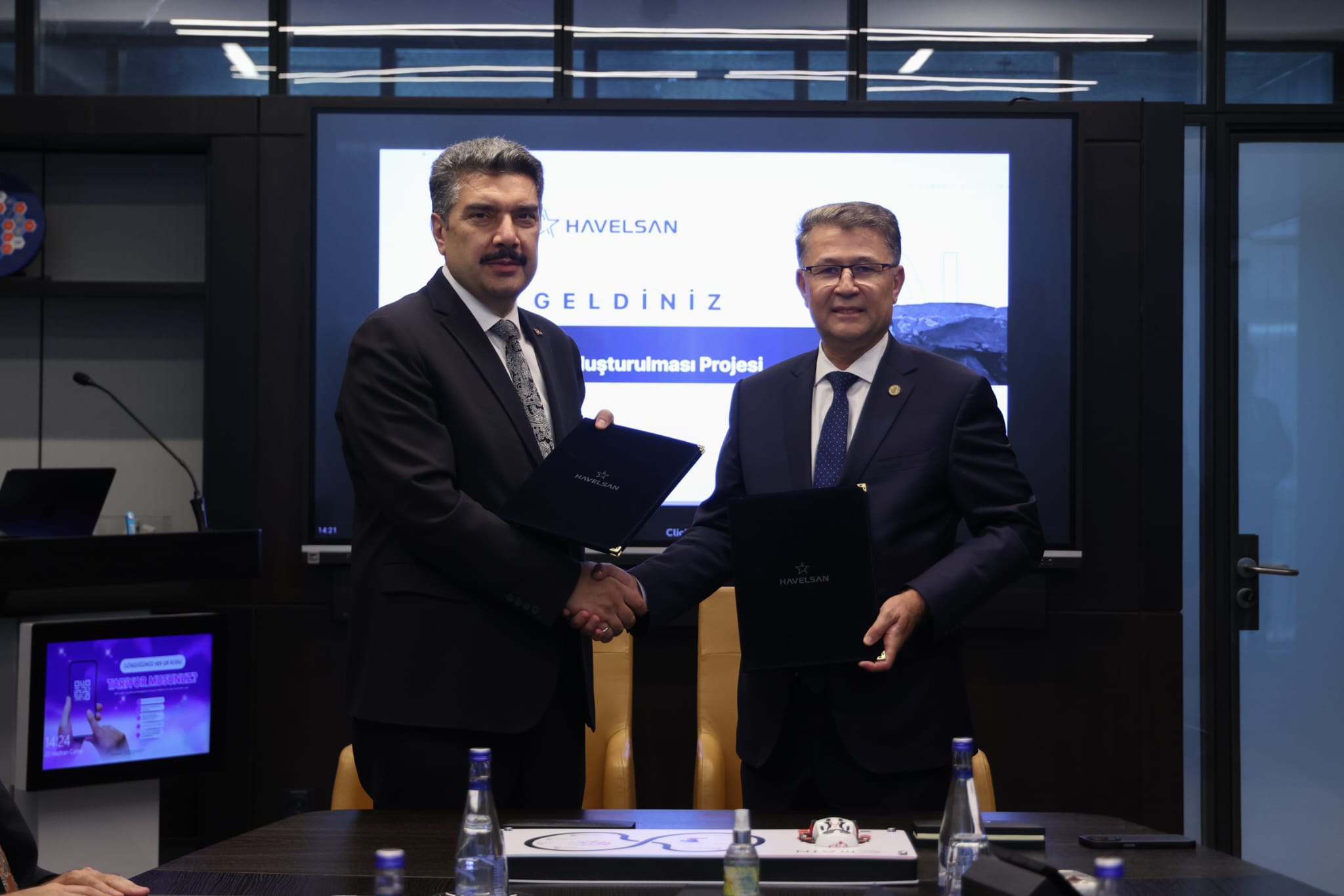 TDK Başkanı Osman Mert ve HAVELSAN Genel Müdürü Mehmet Akif Nacar