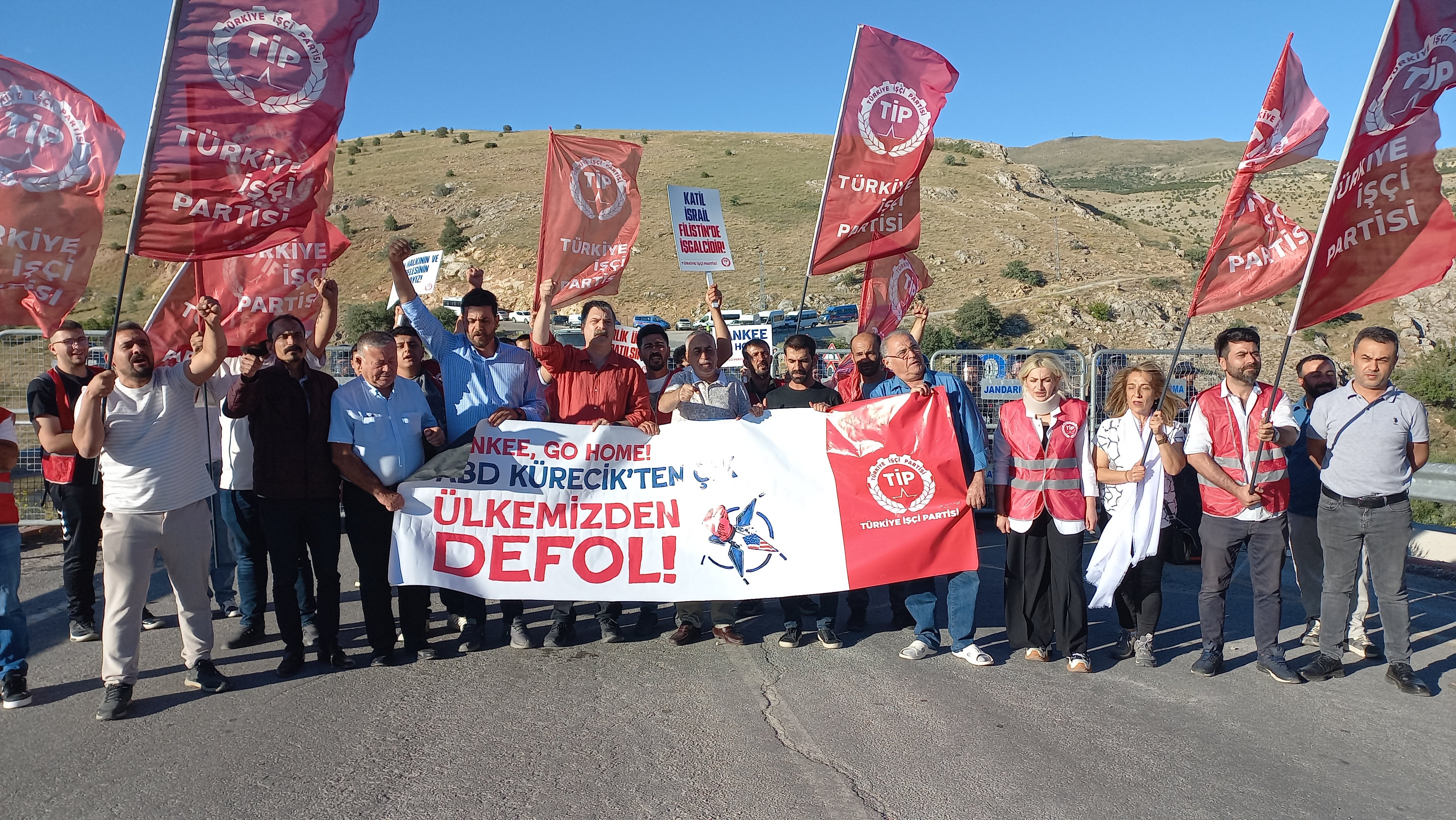 TİP üyeleri Kürecik Radar Üssü protestosu