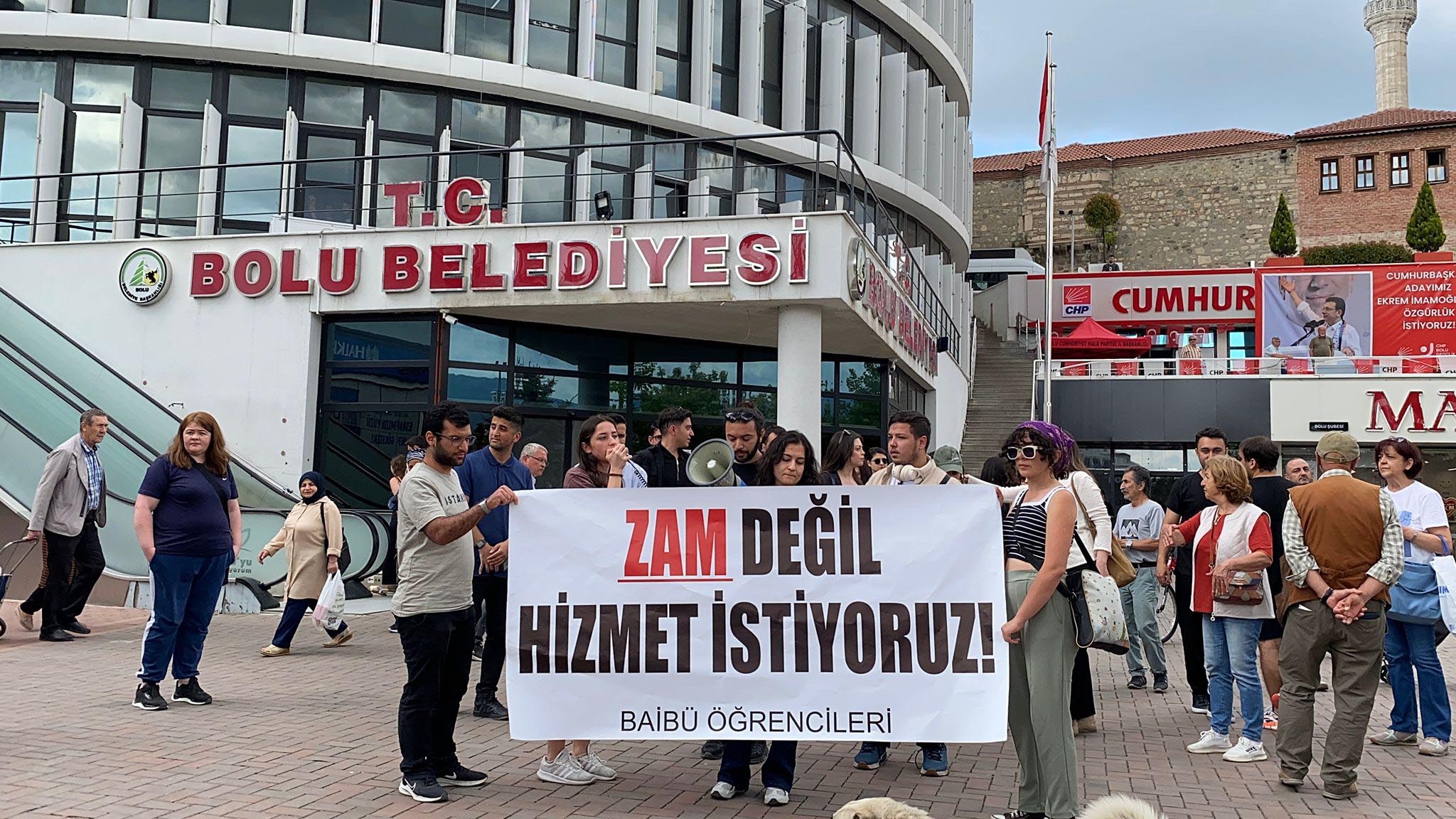 Bolu öğrenci eylemi