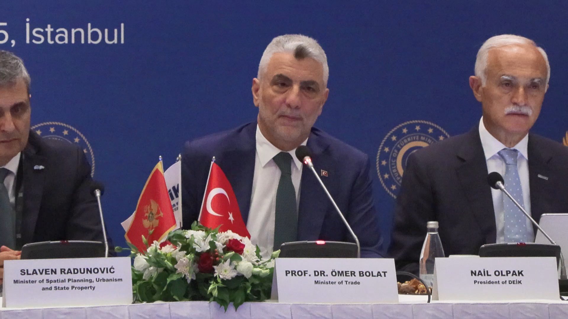 Ticaret Bakanı Ömer Bolat Türkiye-Karadağ Yuvarlak Masa Toplantısı