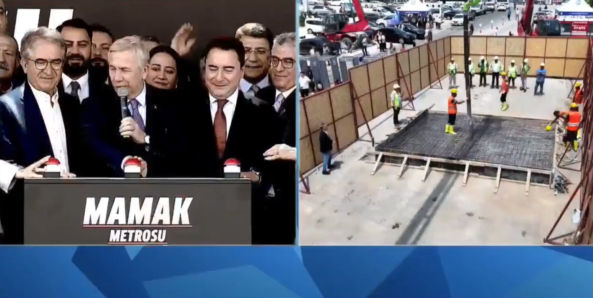 Mansur Yavaş Mamak Metrosu Temel Atma Töreni