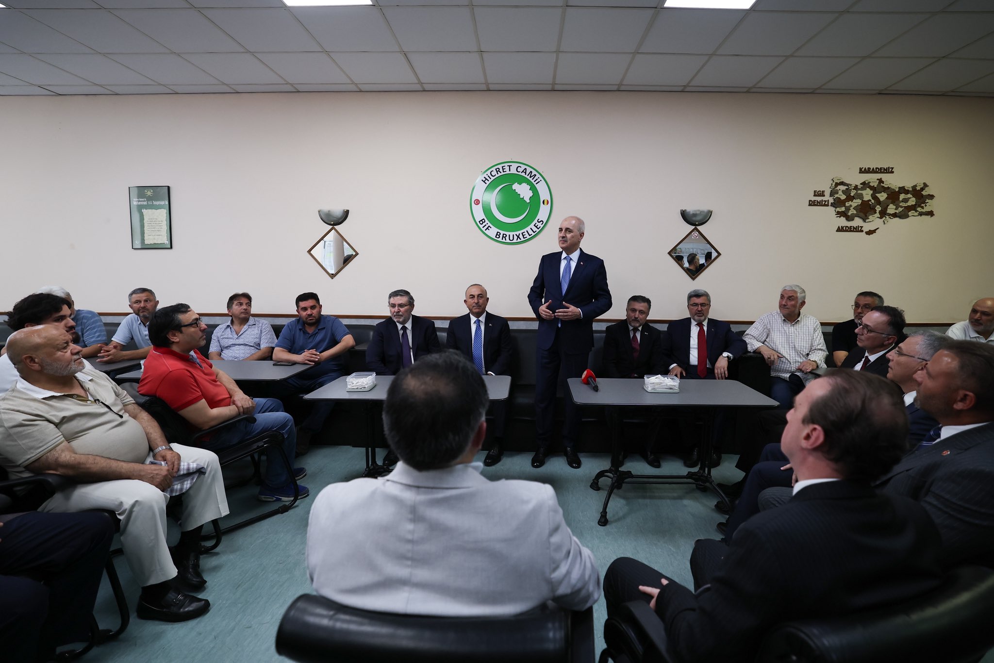 Numan Kurtulmuş Belçika Diyanet Vakfı ziyareti