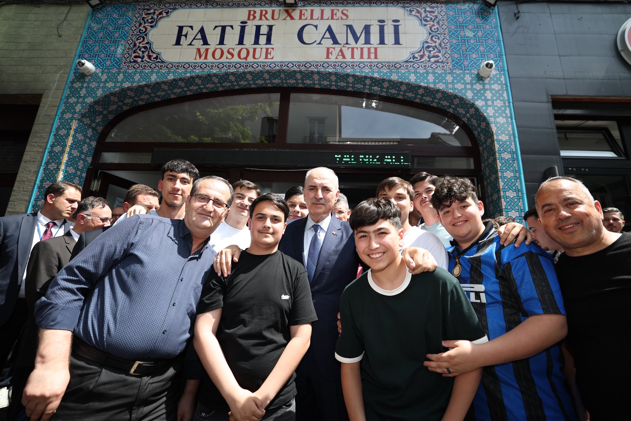 Numan Kurtulmuş Belçika İslam Federasyonu ziyareti