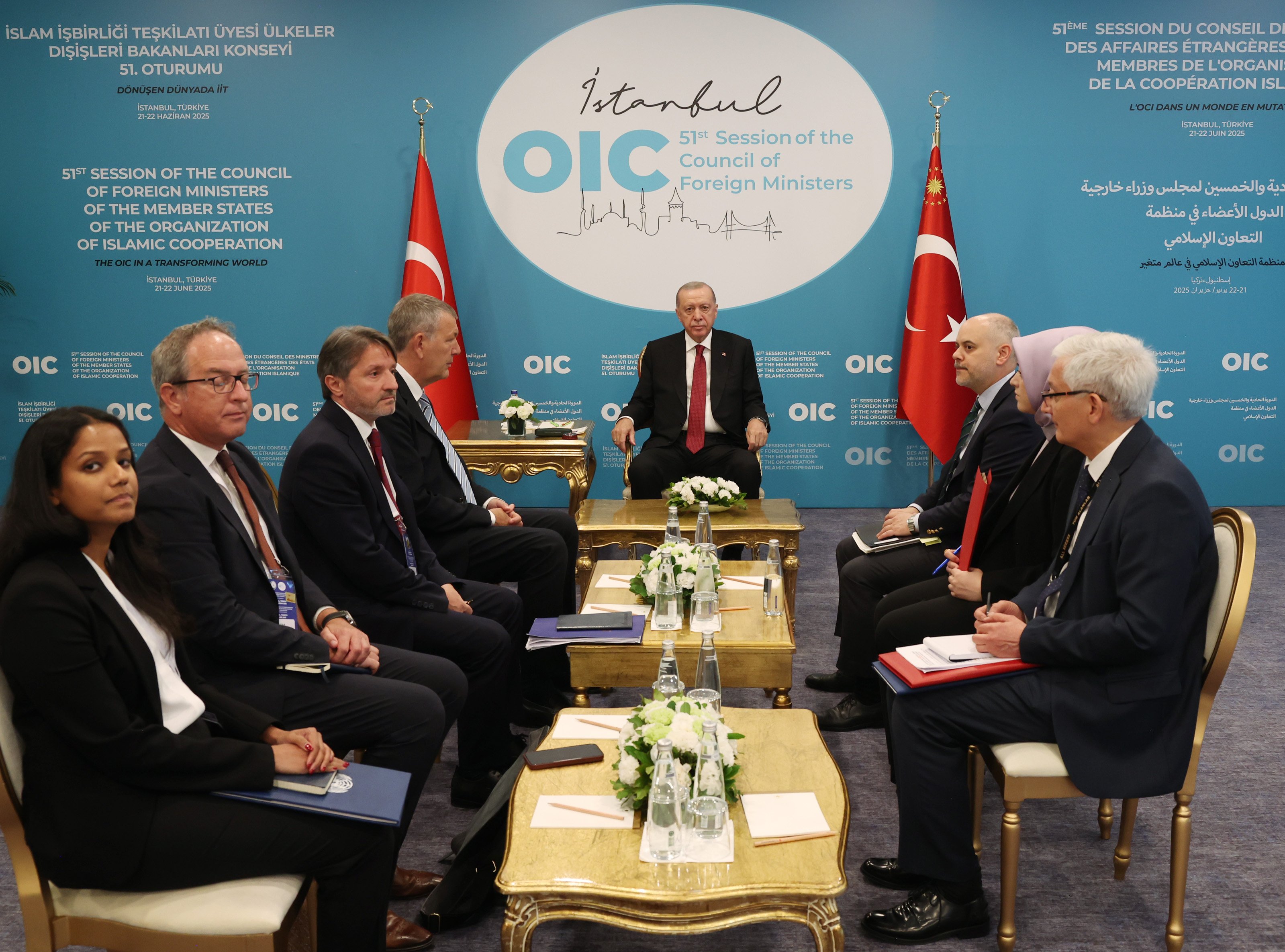 Cumhurbaşkanı Erdoğan ve Philippe Lazzarini