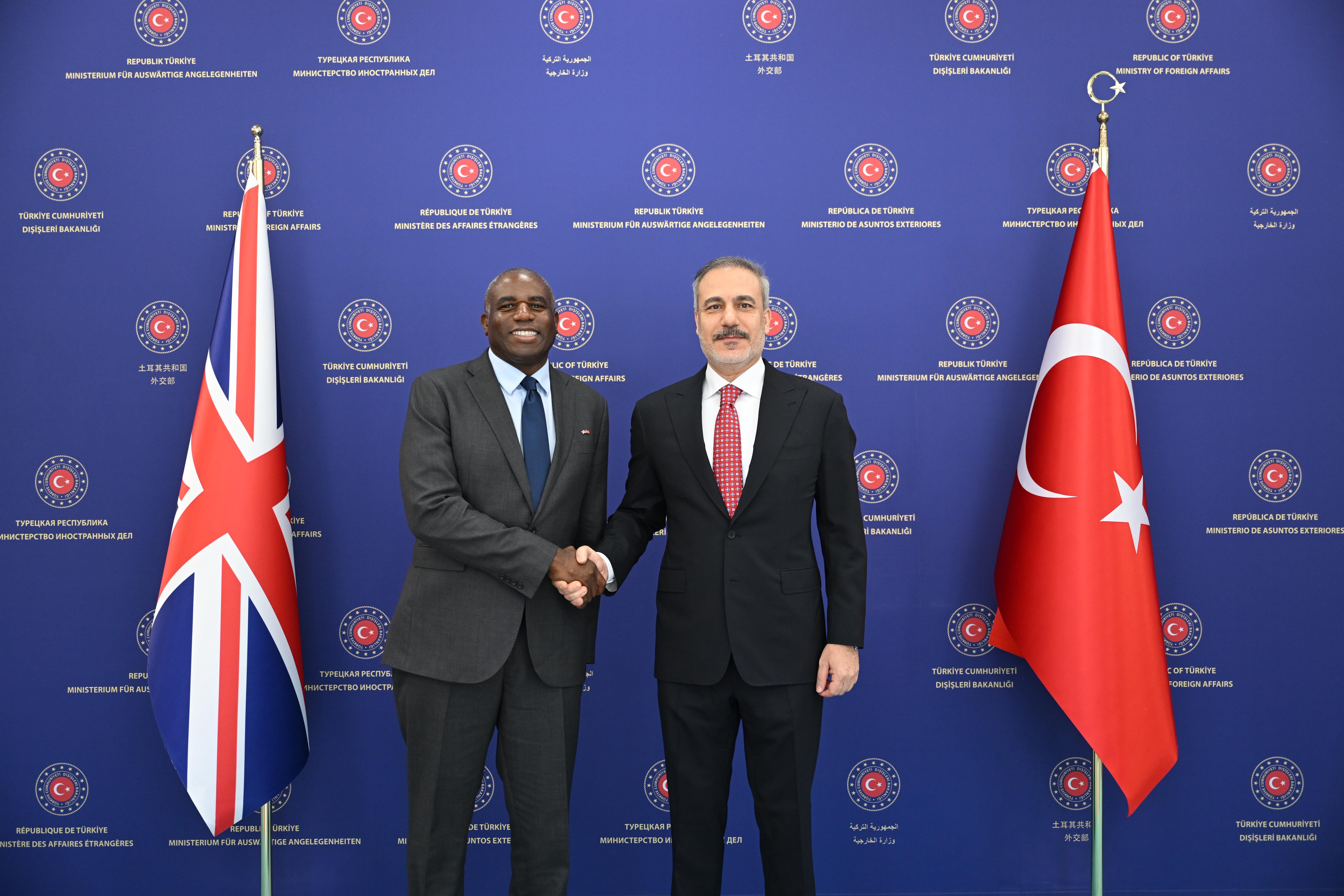 Hakan Fidan ve David Lammy görüşmesi