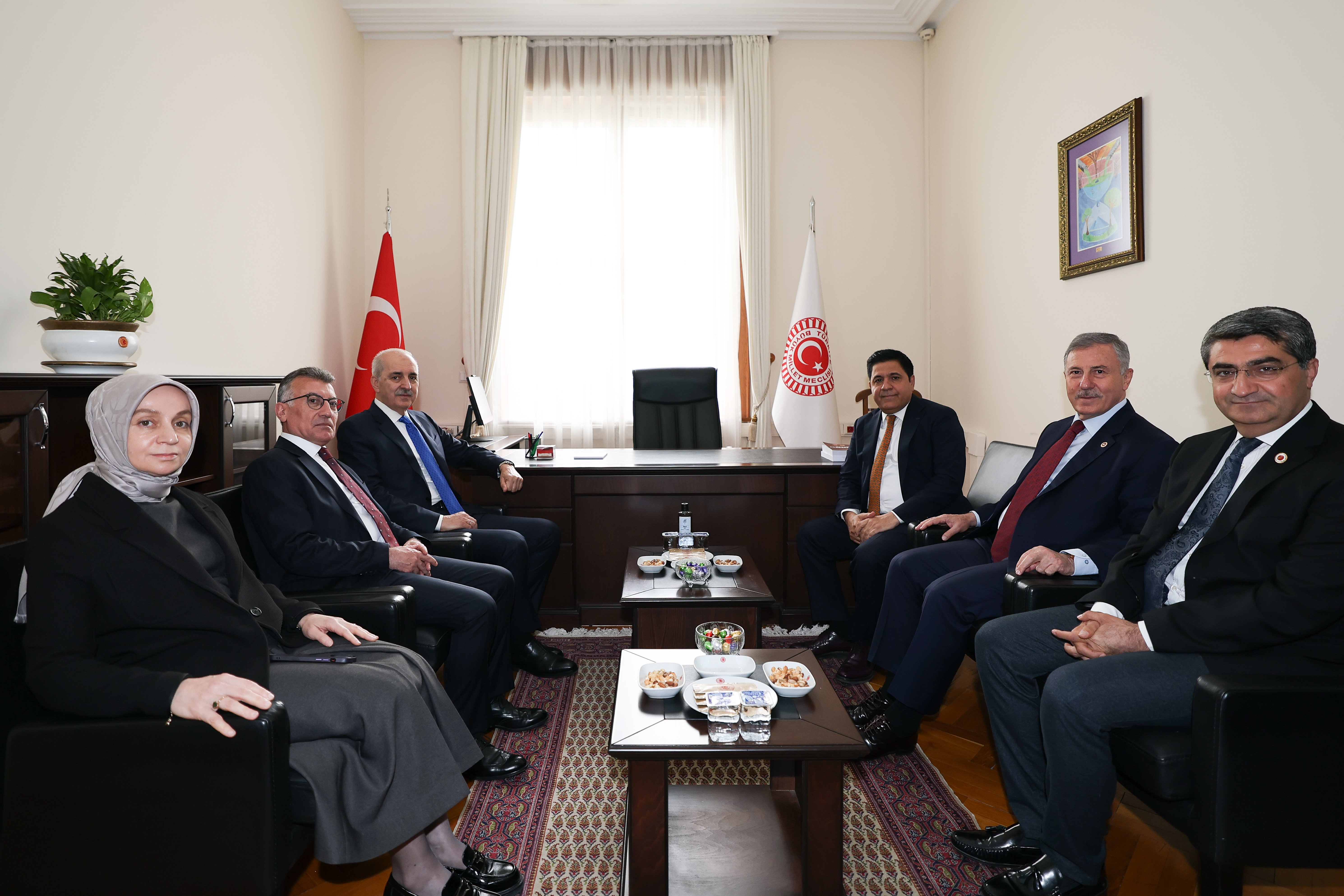 TBMM Başkanı Numan Kurtulmuş Yeni Yol Grubu Ziyareti