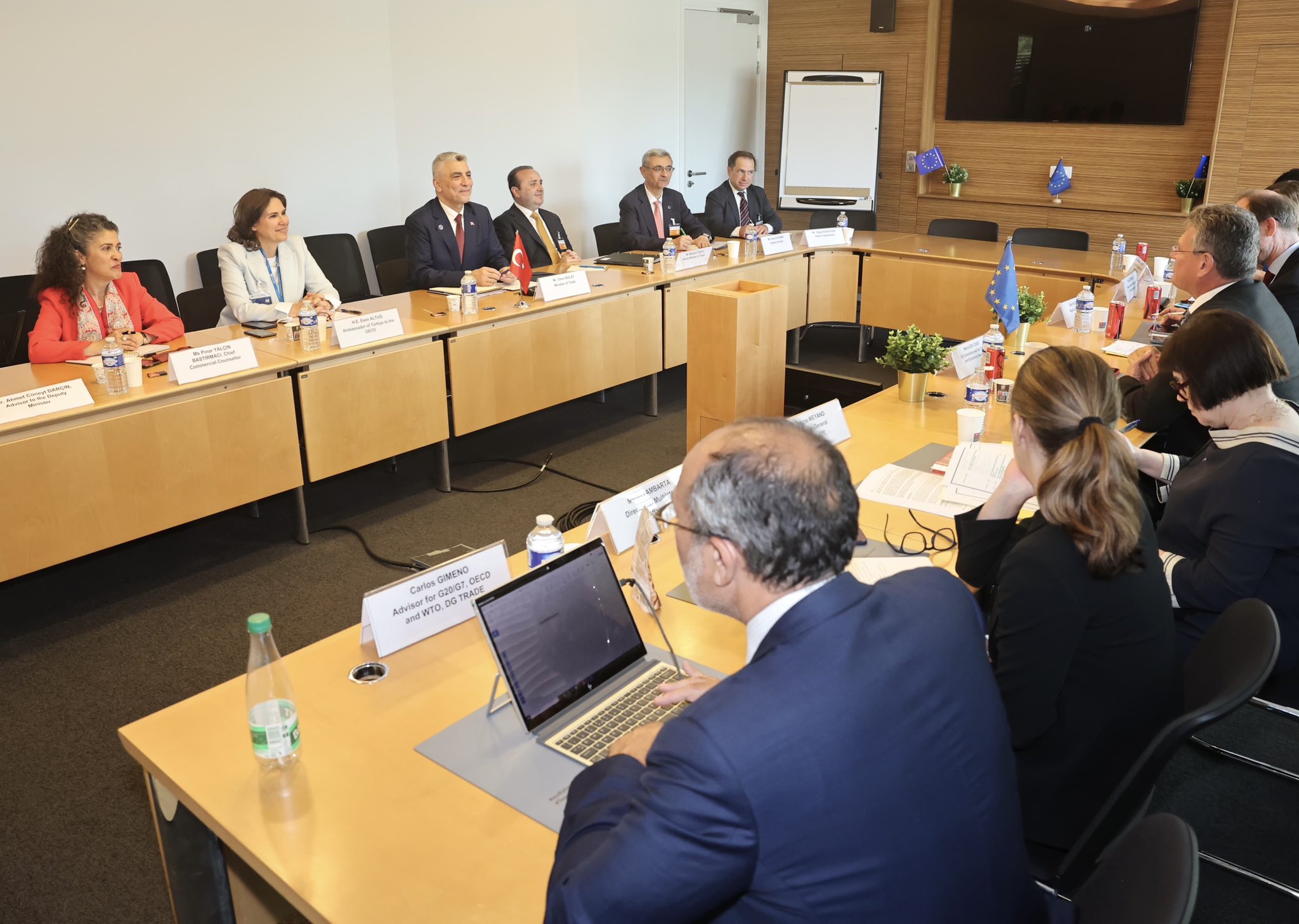 Ömer Bolat ve Maros Sefcovic görüşmesi