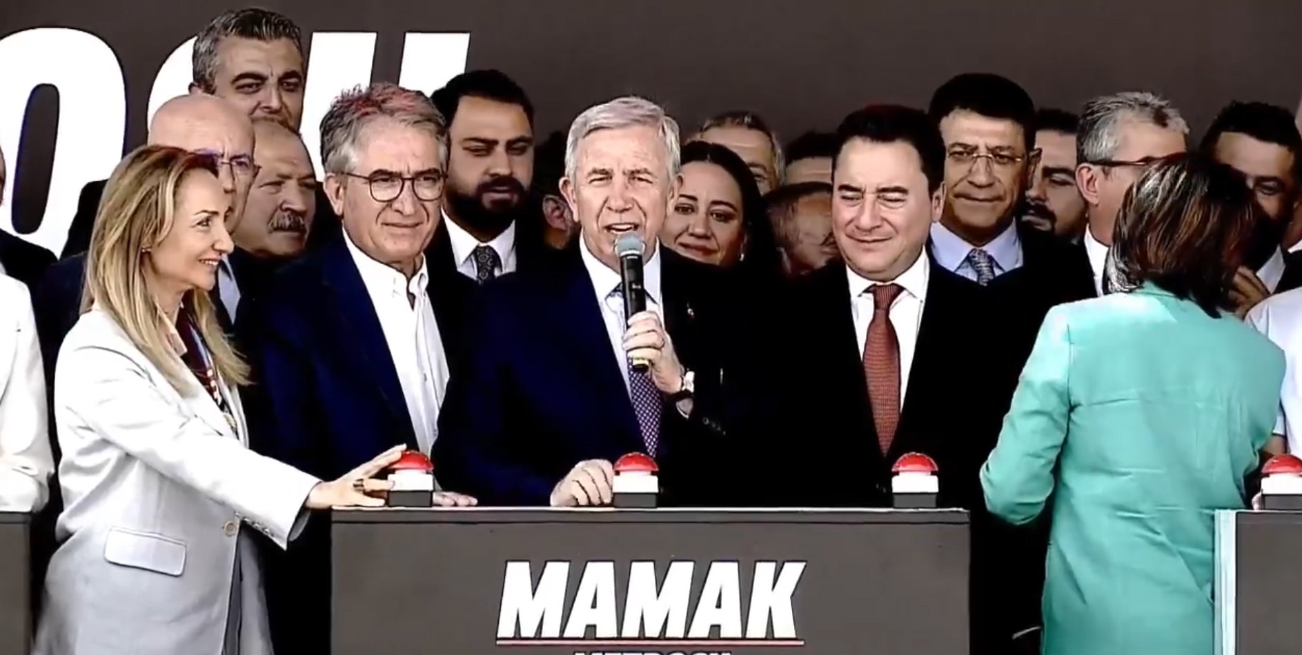 Mamak Metrosu Temel Atma Töreni