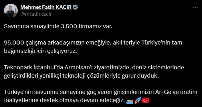 Bakan Kacır Teknopark İstanbul