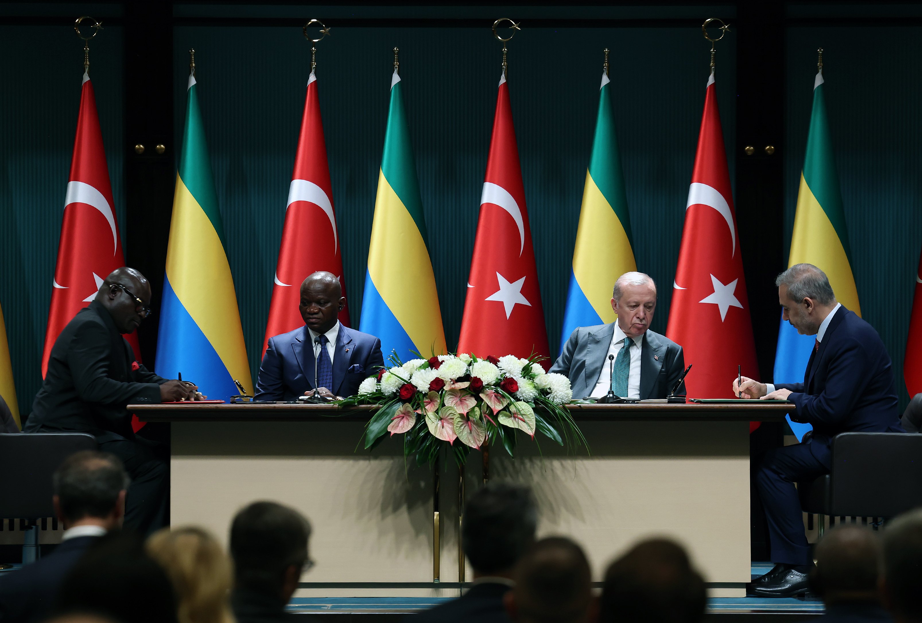 Cumhurbaşkanı Erdoğan ve Gabon Cumhurbaşkanı Nguema