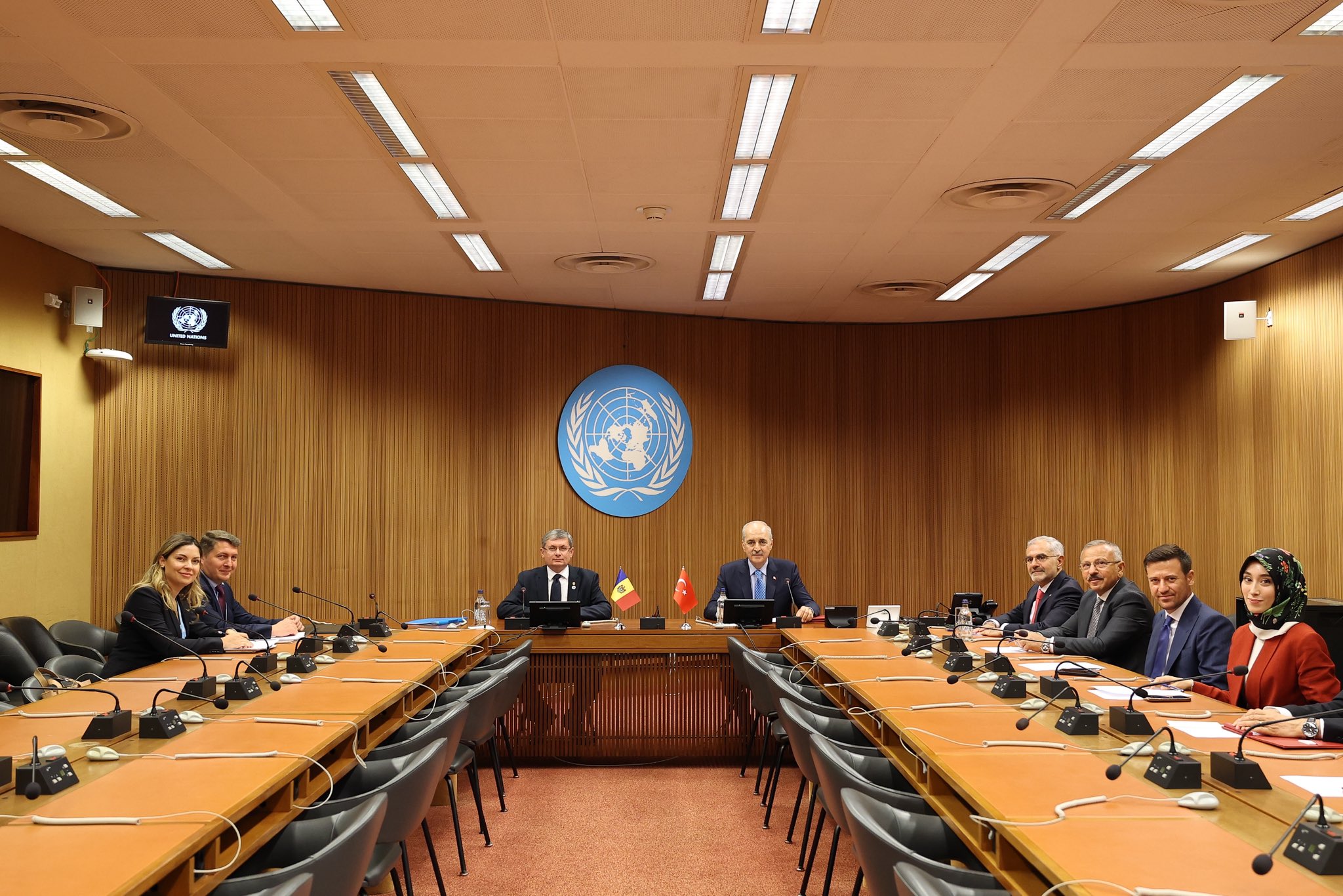 TBMM Başkanı Numan Kurtulmuş ve Moldova Parlamento Başkanı Igor Grosu