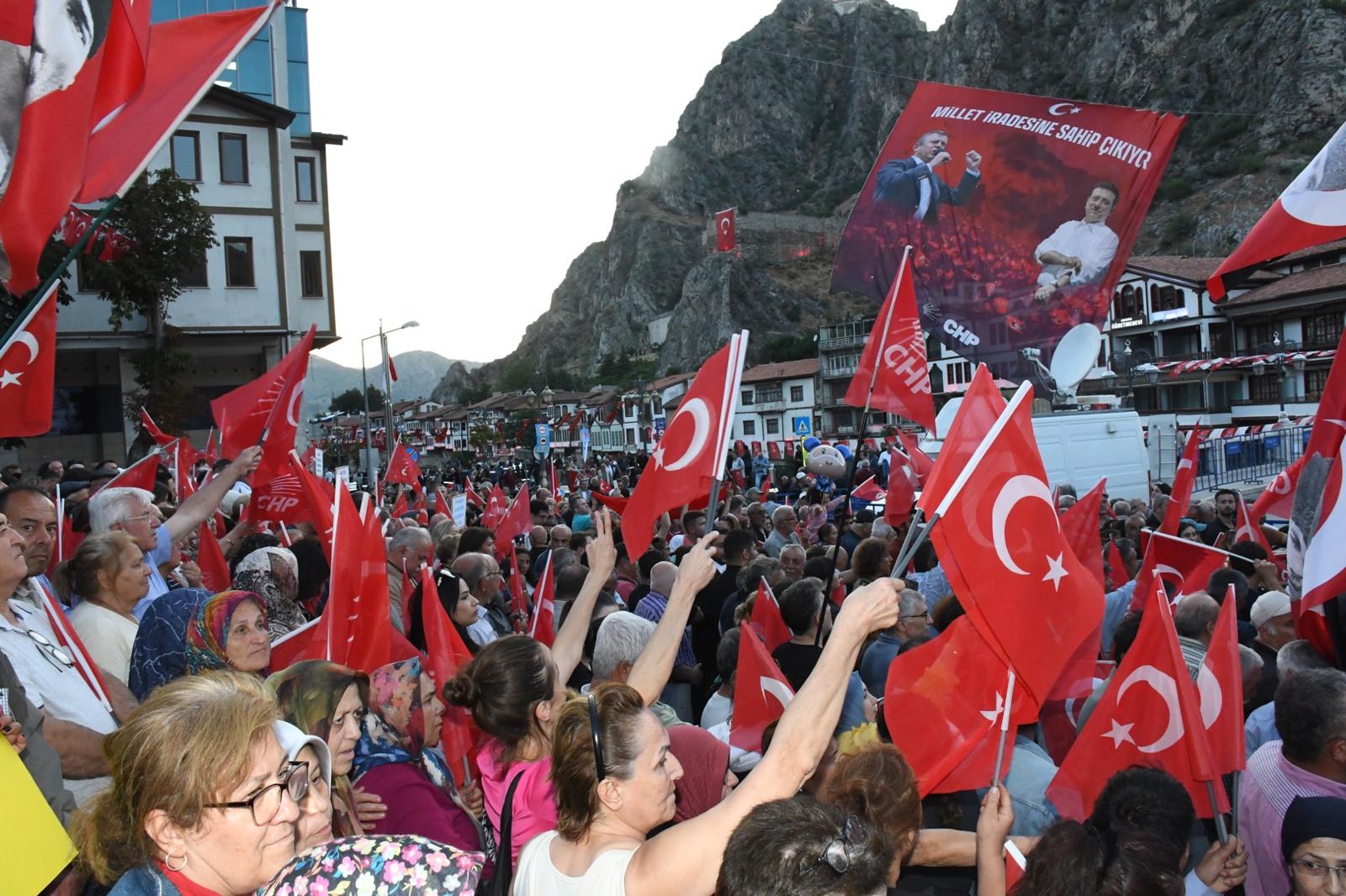 CHP Mitinginden Görüntüler