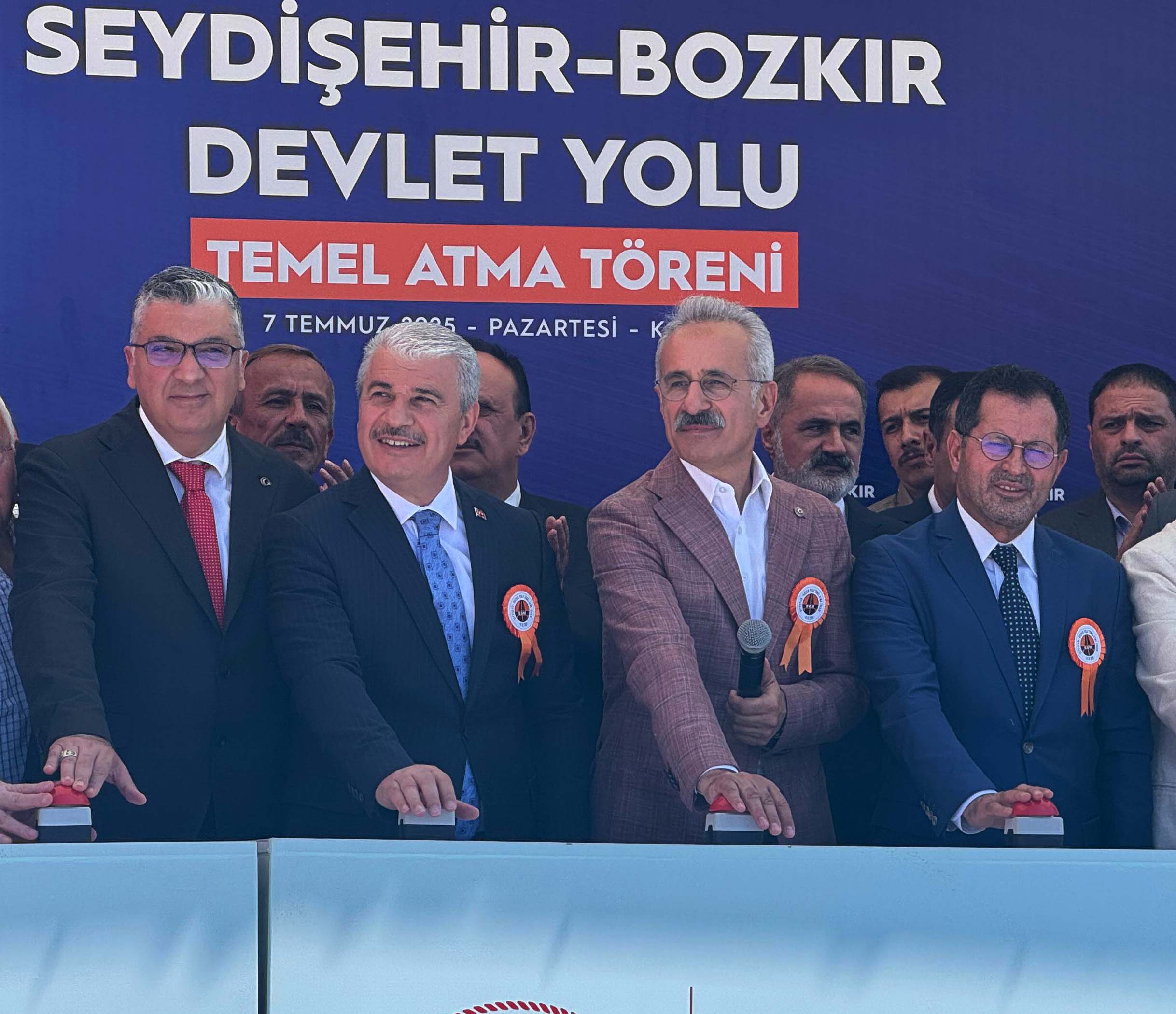 Bakan Uraloğlu Seydişehir-Bozkır Yolu Temel Atma Töreni