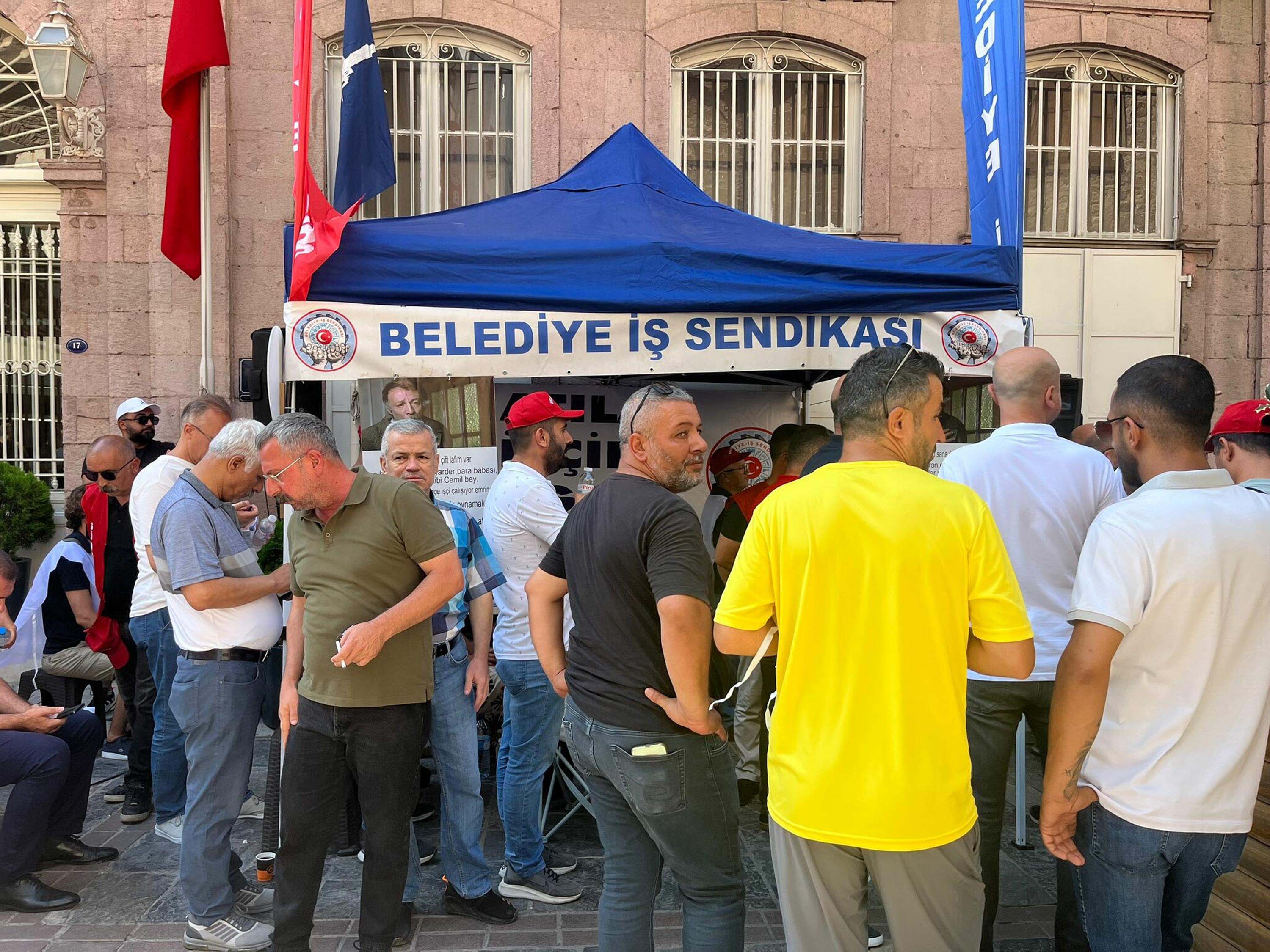 Belediye-İş Sendikası eylem