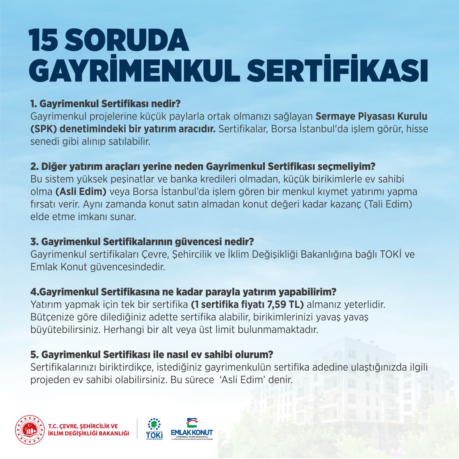 Bakan Murat Kurum Gayrimenkul Sertifikası Açıklaması