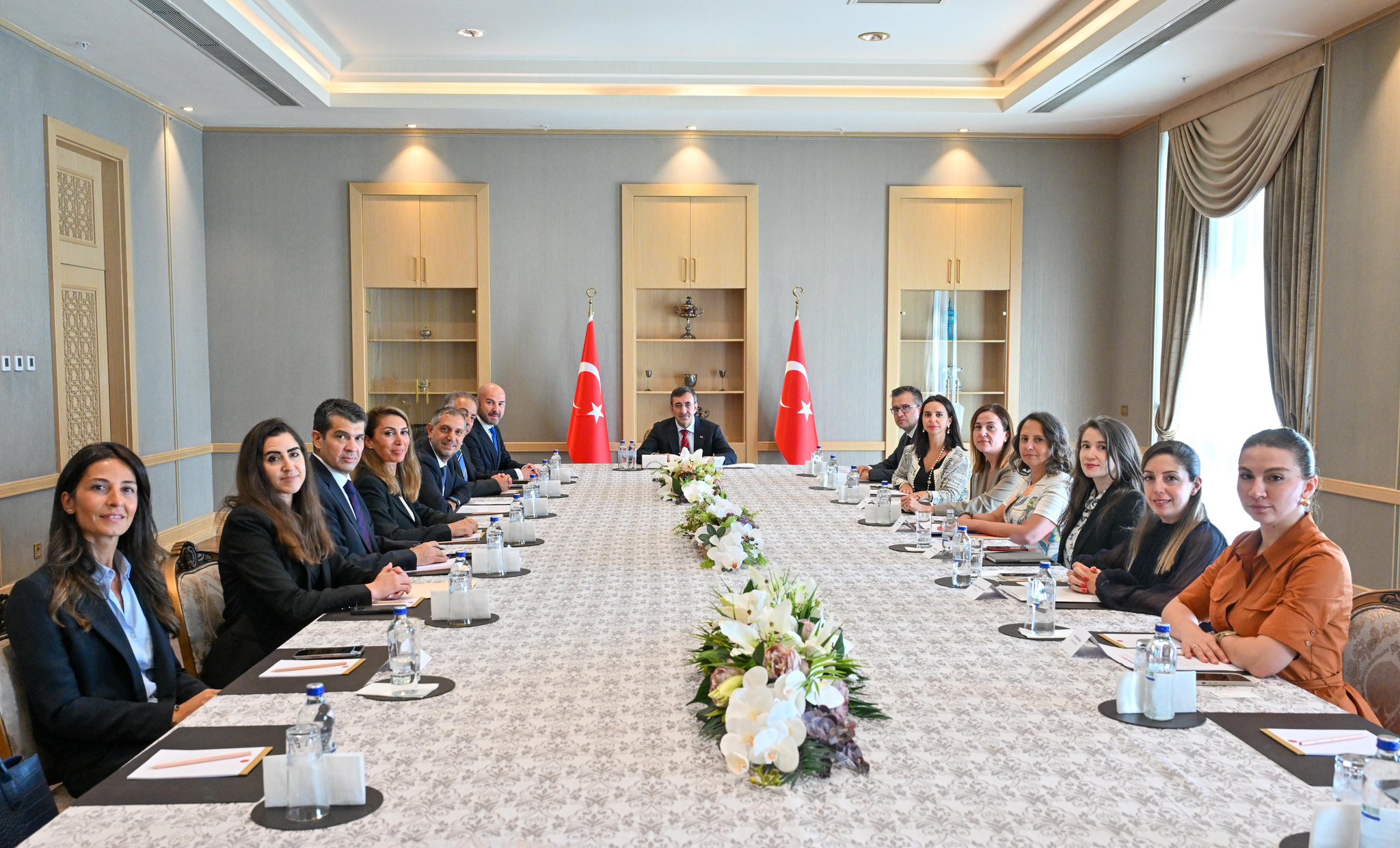 Cumhurbaşkanı Yardımcısı Yılmaz ve AB Delegasyonu Başkanı Ossowski