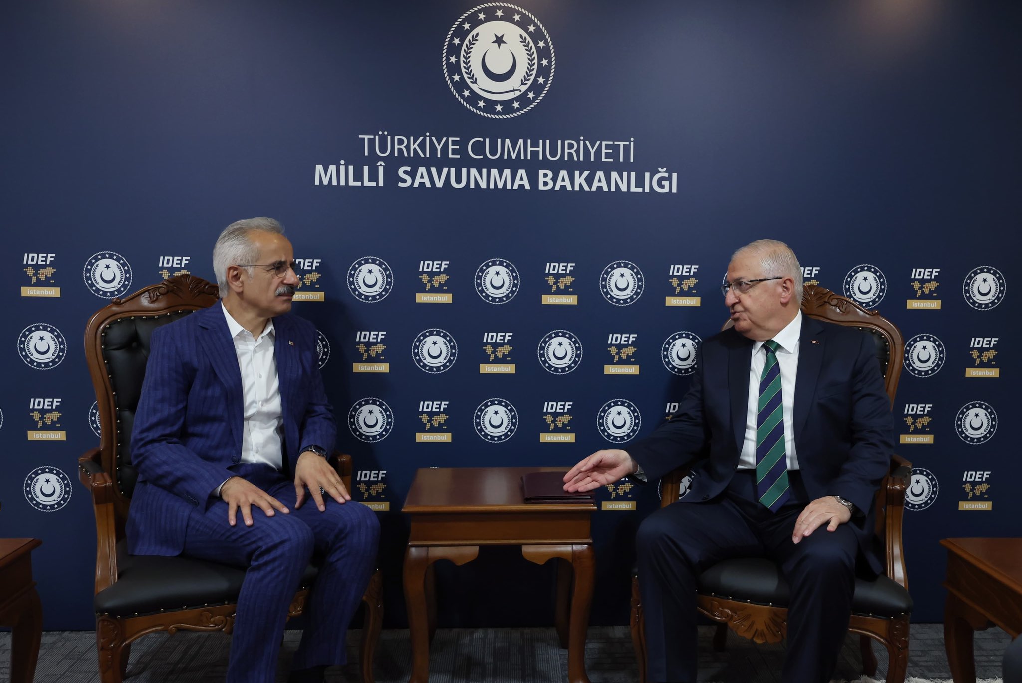 Milli Savunma Bakanı Yaşar Güler ve Ulaştırma Bakanı Abdulkadir Uraloğlu IDEF25