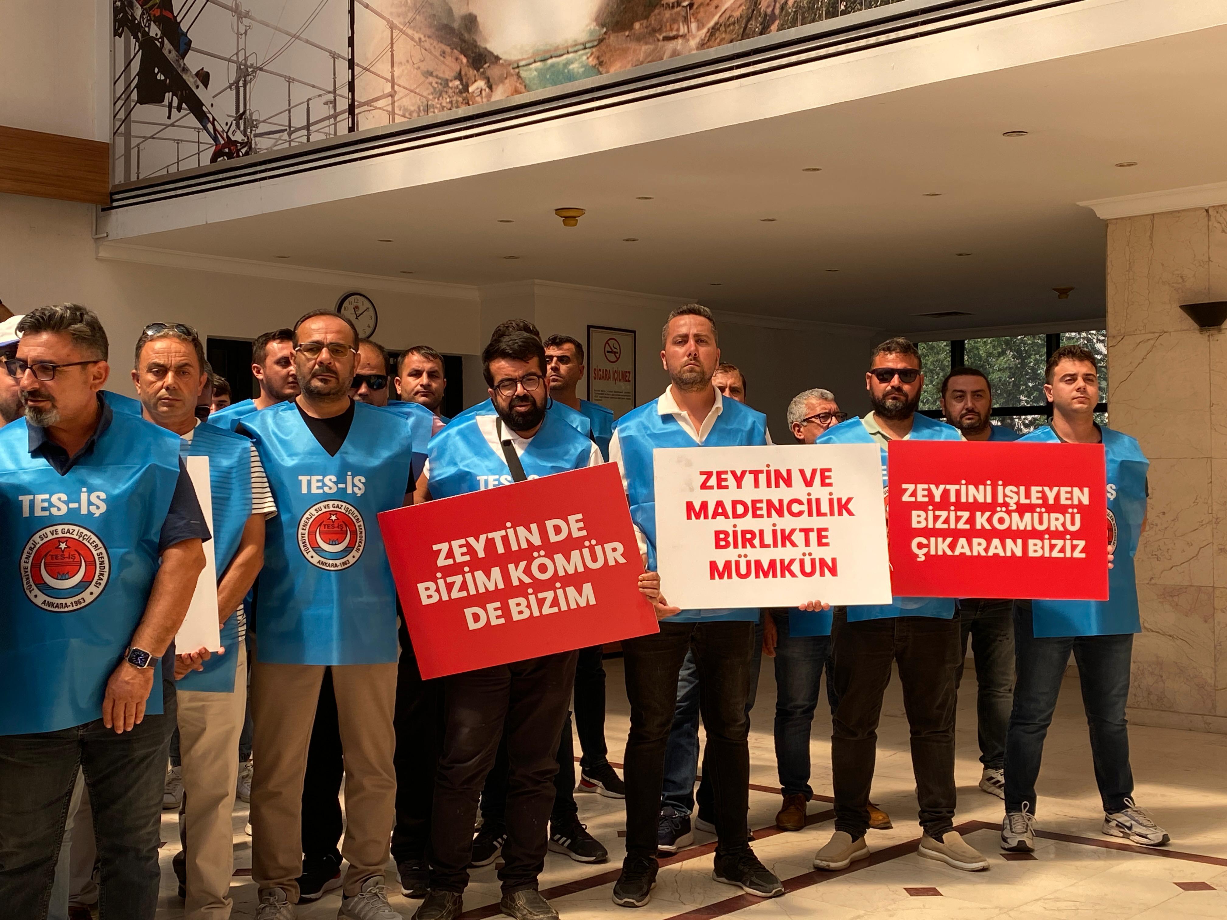 TES-İŞ üyeleri maden yasası değişikliğine destek verdi