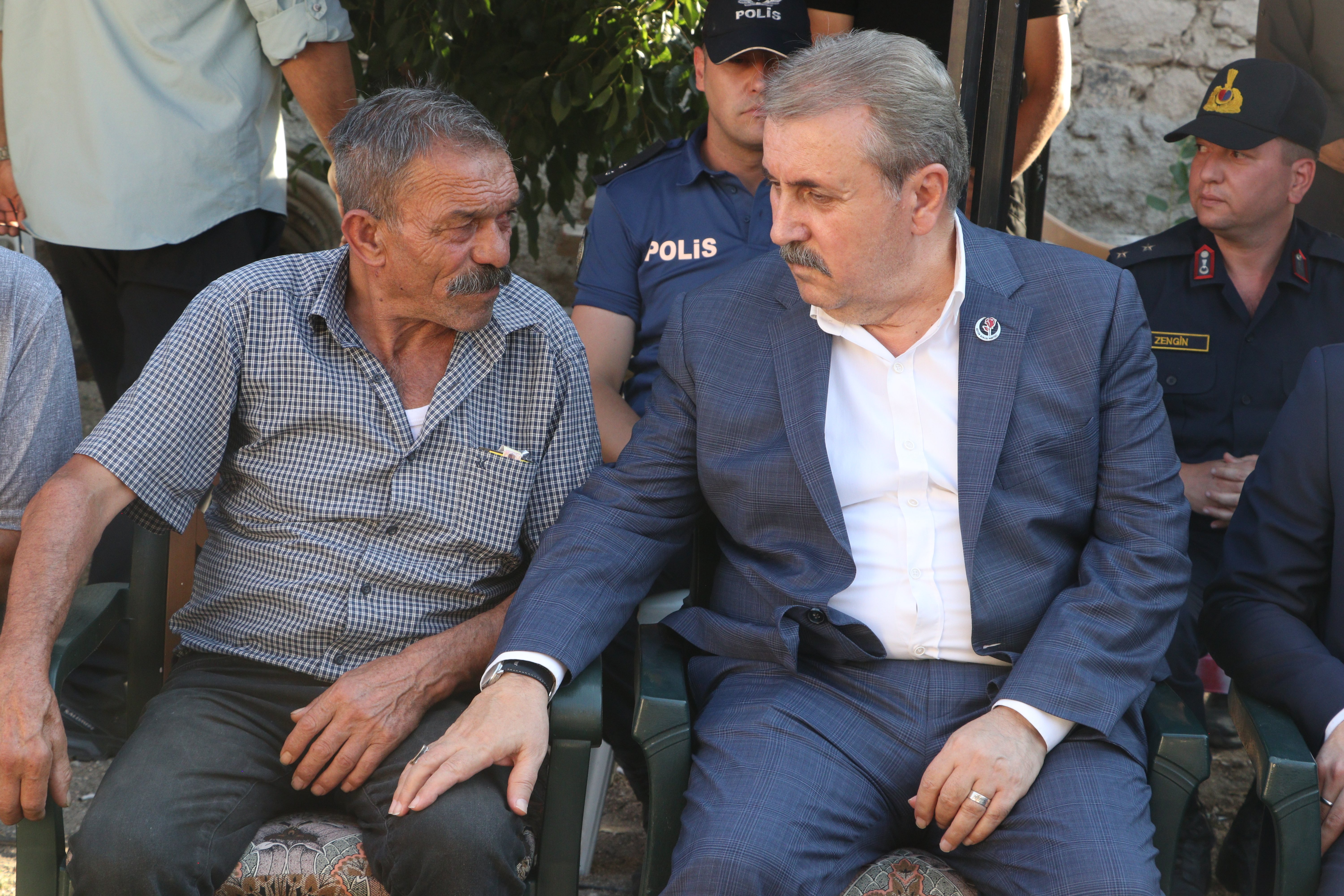 Mustafa Destici taziye ziyareti