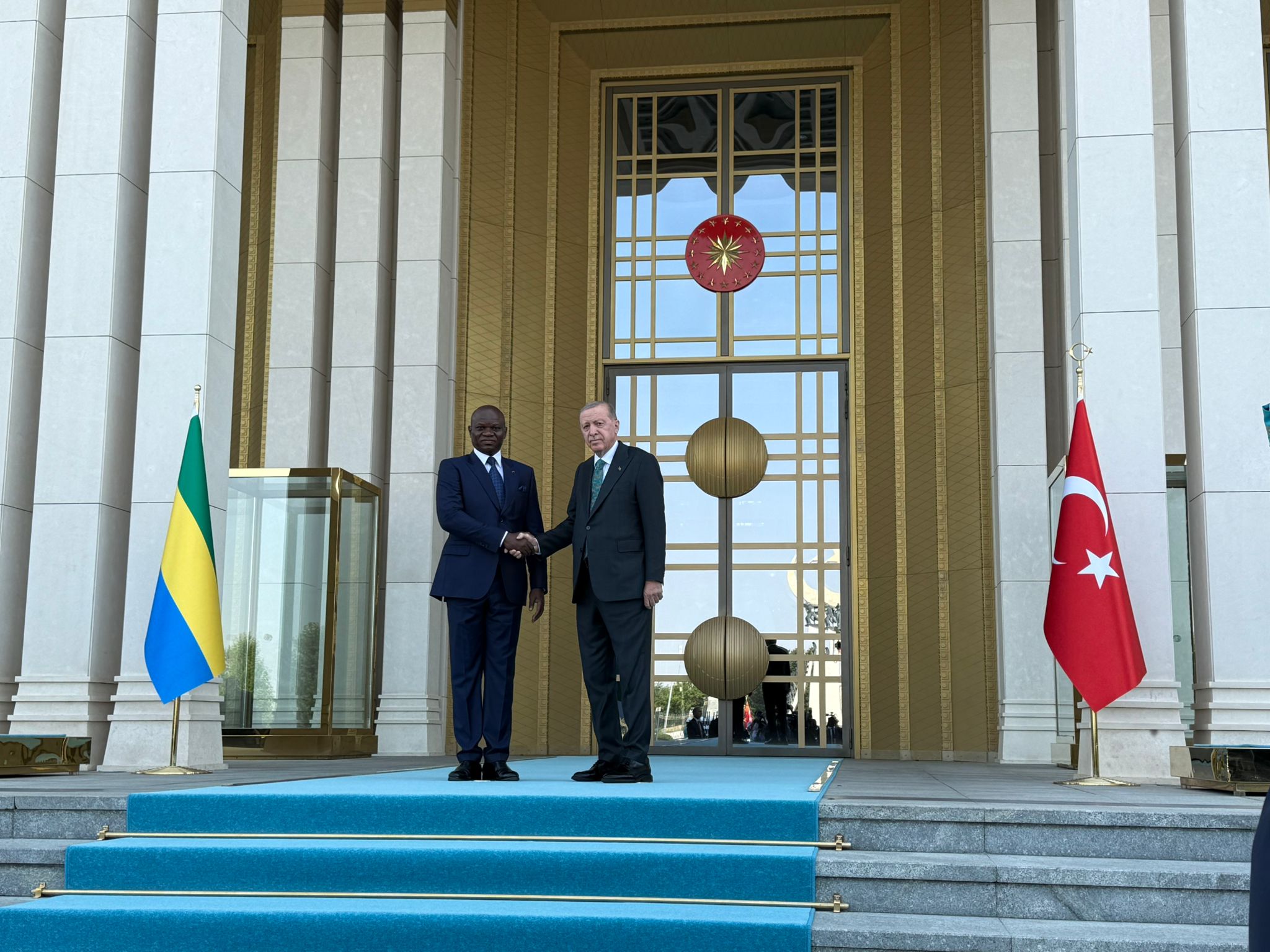 Cumhurbaşkanı Erdoğan Gabon Cumhurbaşkanı Nguema