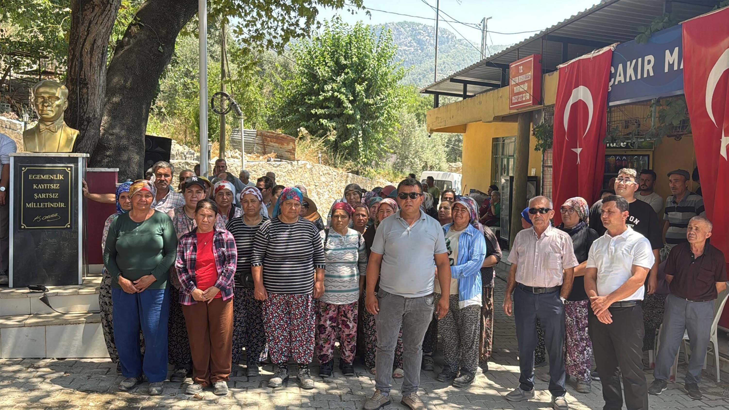 Milas halkı miting