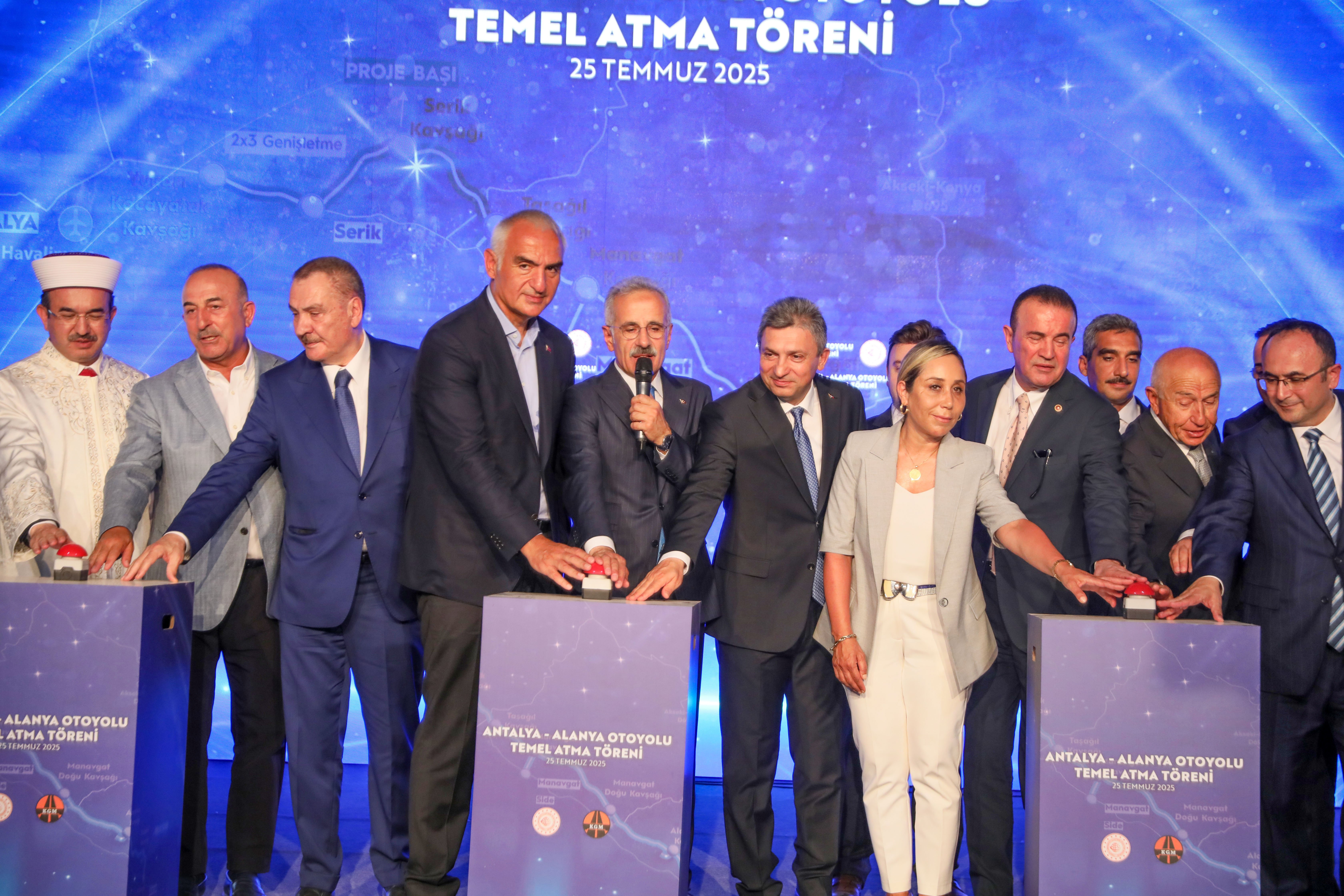 Antalya-Alanya Otoyolu Temel Atma Töreni