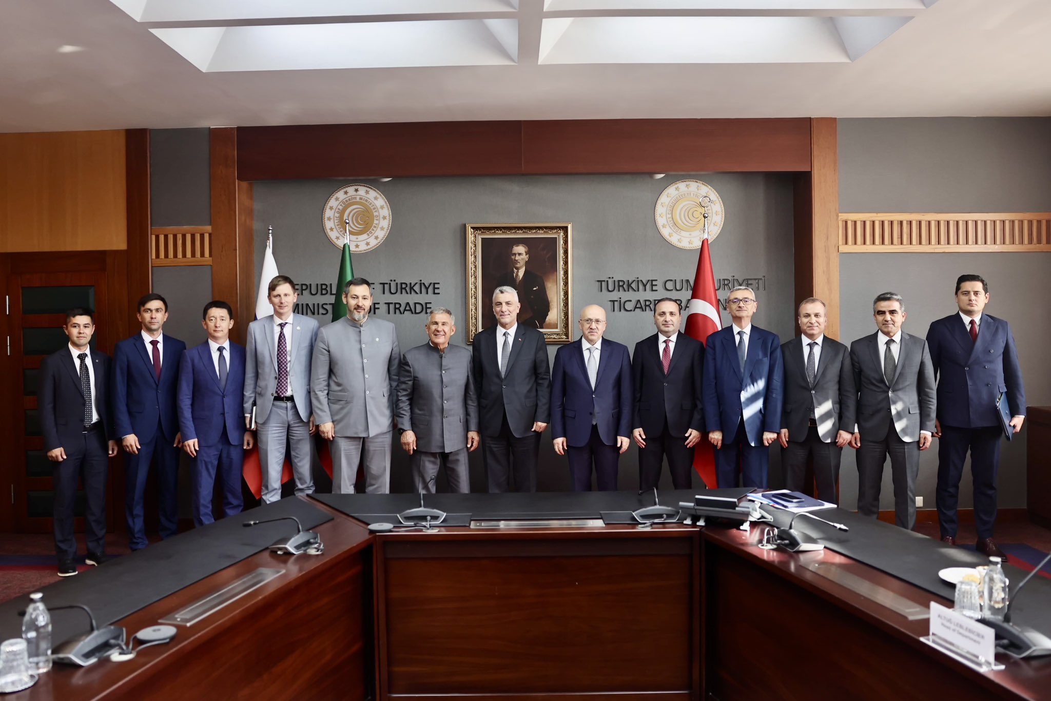Ticaret Bakanı Ömer Bolat ve Tataristan Reisi Rüstem Minnihanov