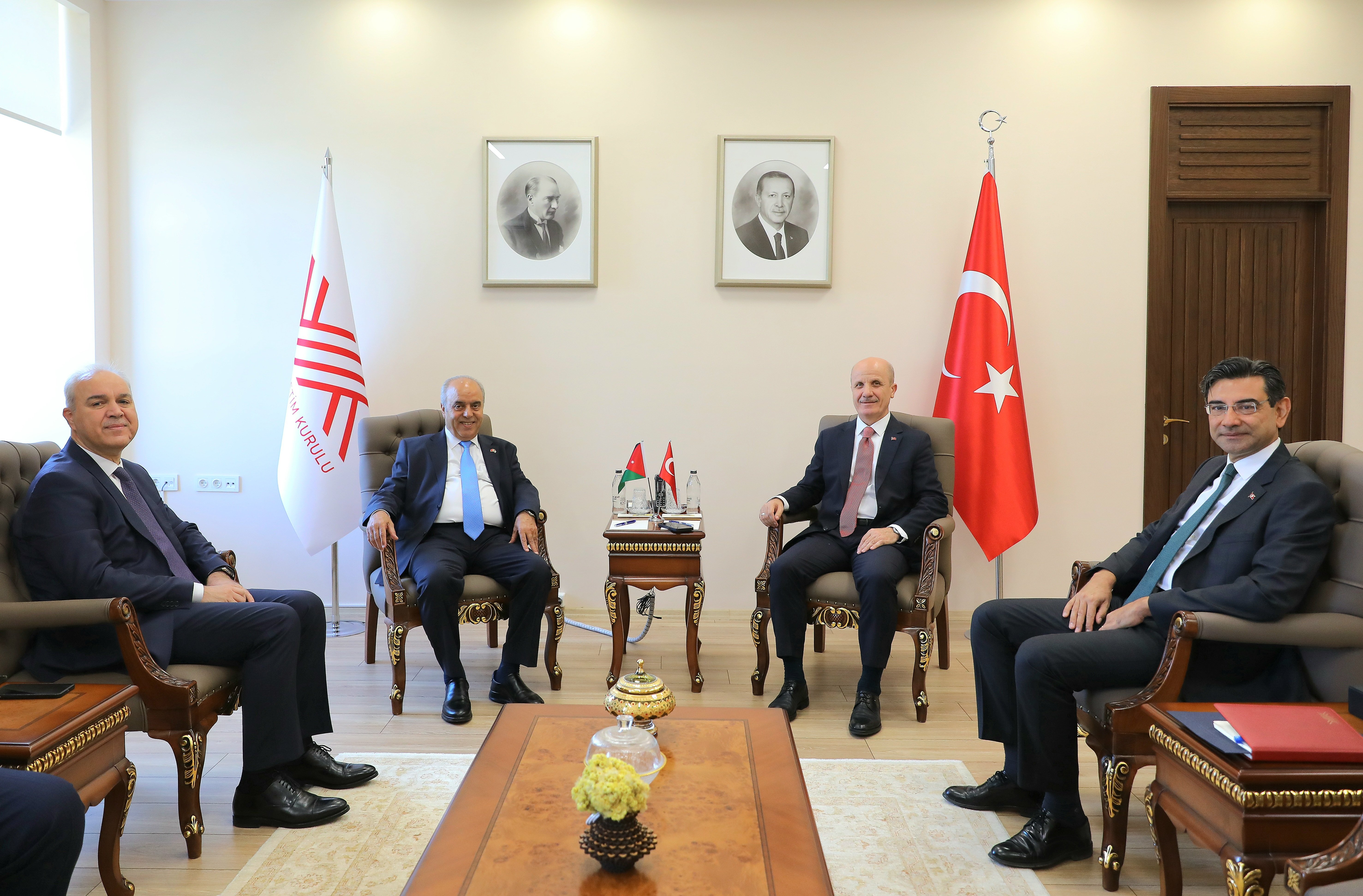 YÖK Başkanı Erol Özvar ve Ürdün Yükseköğretim Bakanı Azmi Mahafzah