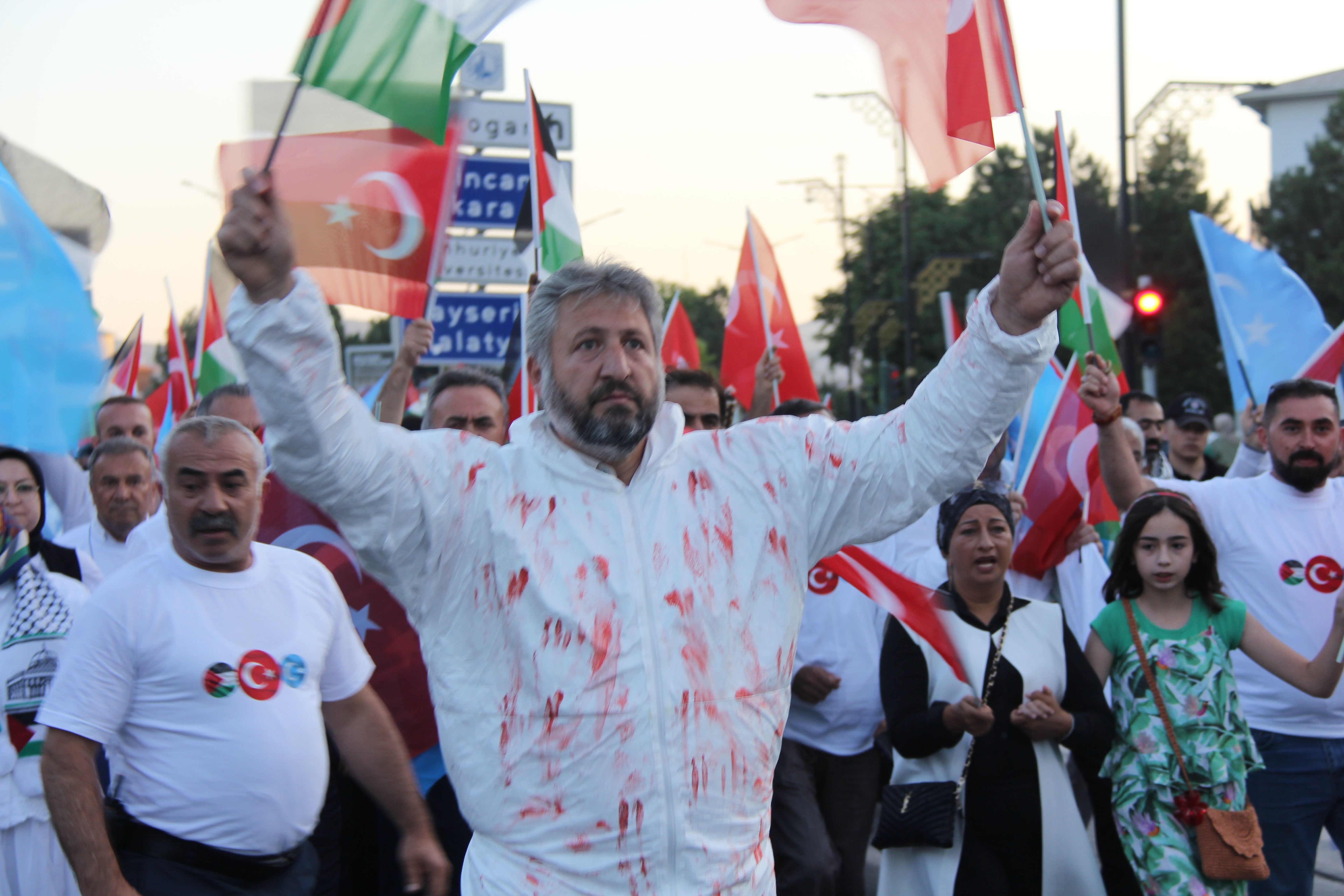 Sivas Filistin yürüyüşü AK Parti