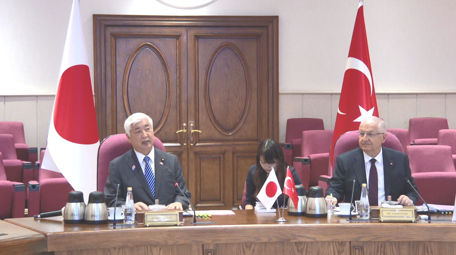 Milli Savunma Bakanı Yaşar Güler Japon Savunma Bakanı Gen Nakatani