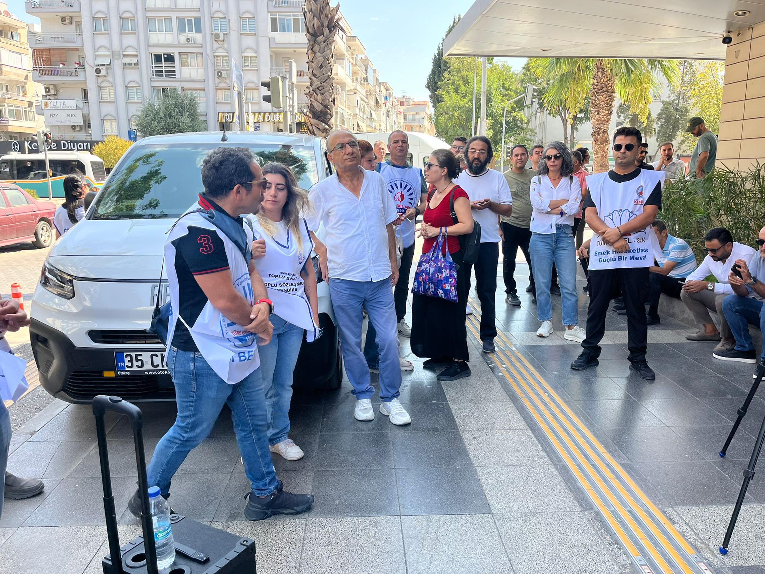 Belediye çalışanları eylemi