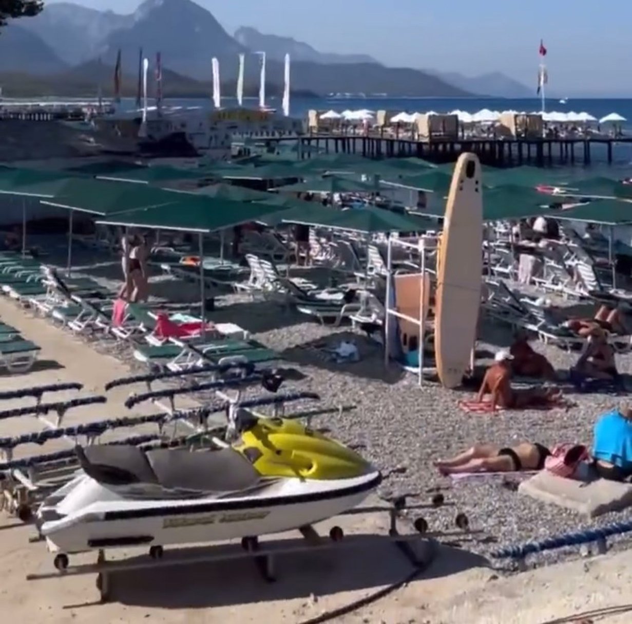 Kemer sahil işgali