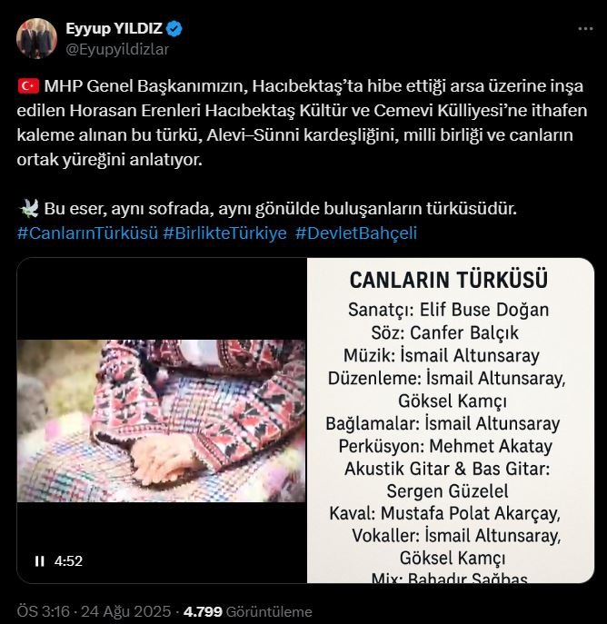 MHP Canların Türküsü Paylaşımı