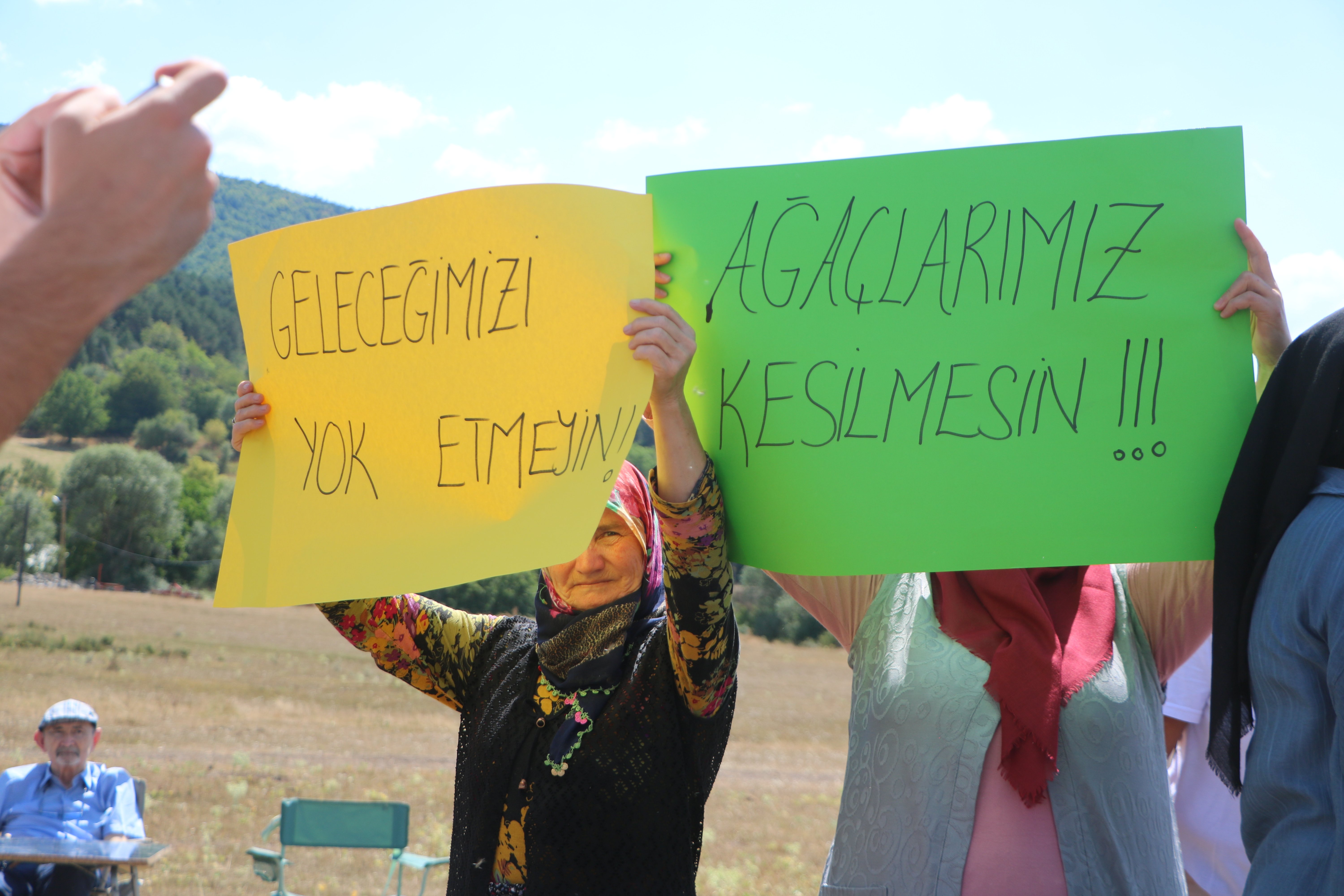 Bolu köylüleri protesto
