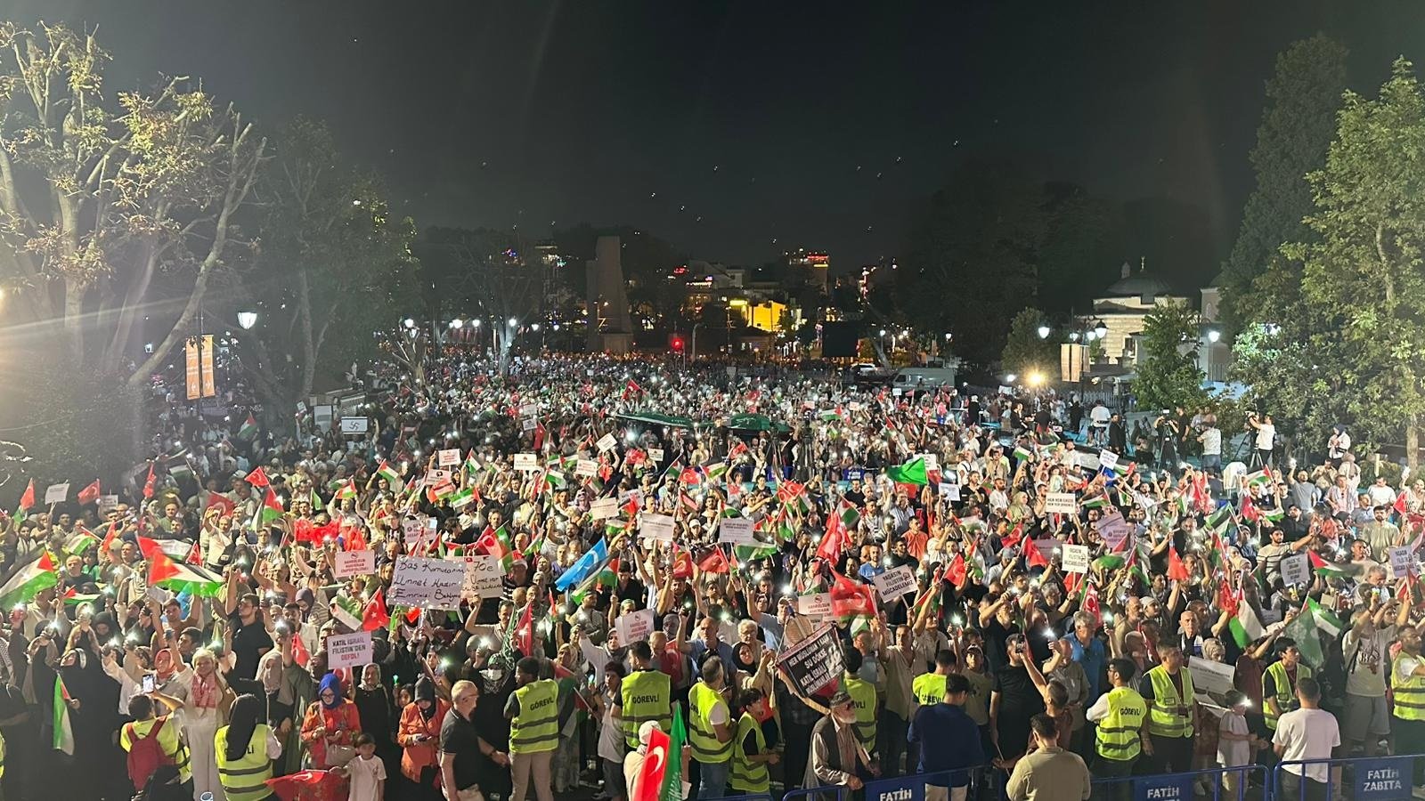 Gazze yürüyüşü TÜRGEV katılımı