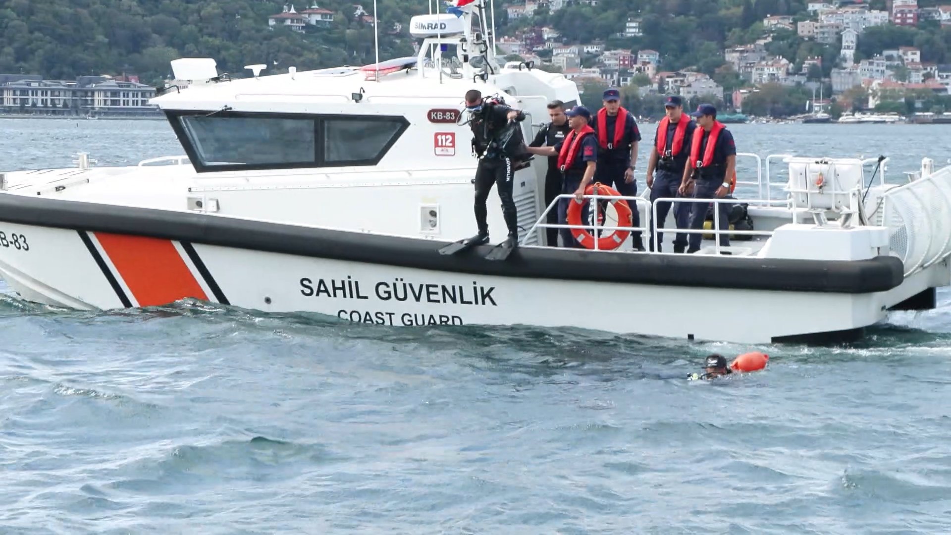 Sahil Güvenlik dalış ekibi
