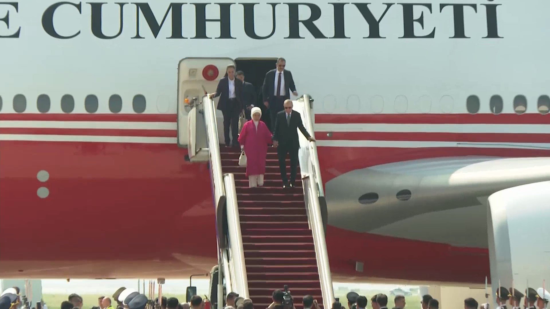 Cumhurbaşkanı Erdoğan Çin karşılama töreni