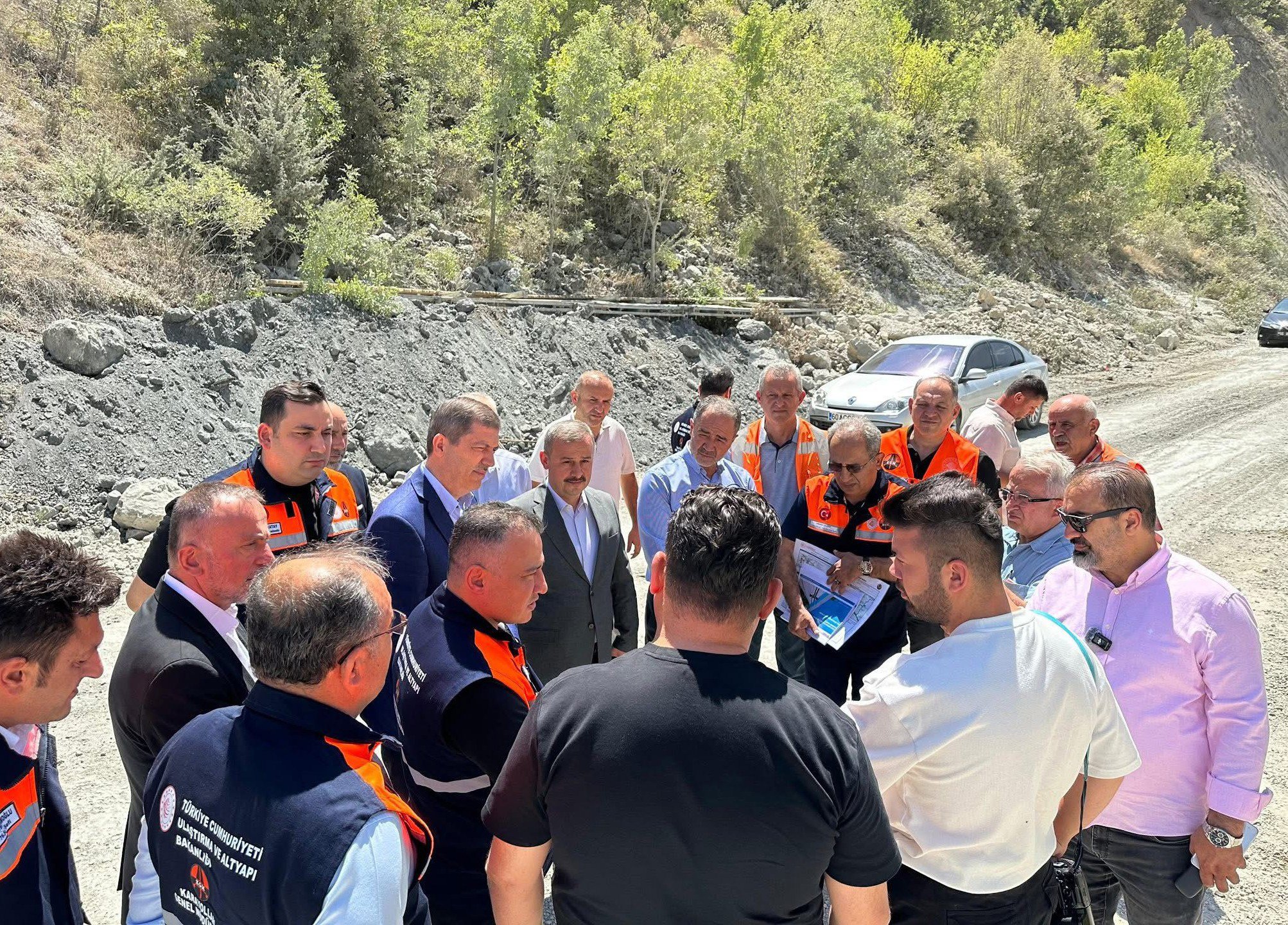Tokat-Niksar yolu inşaat çalışmaları